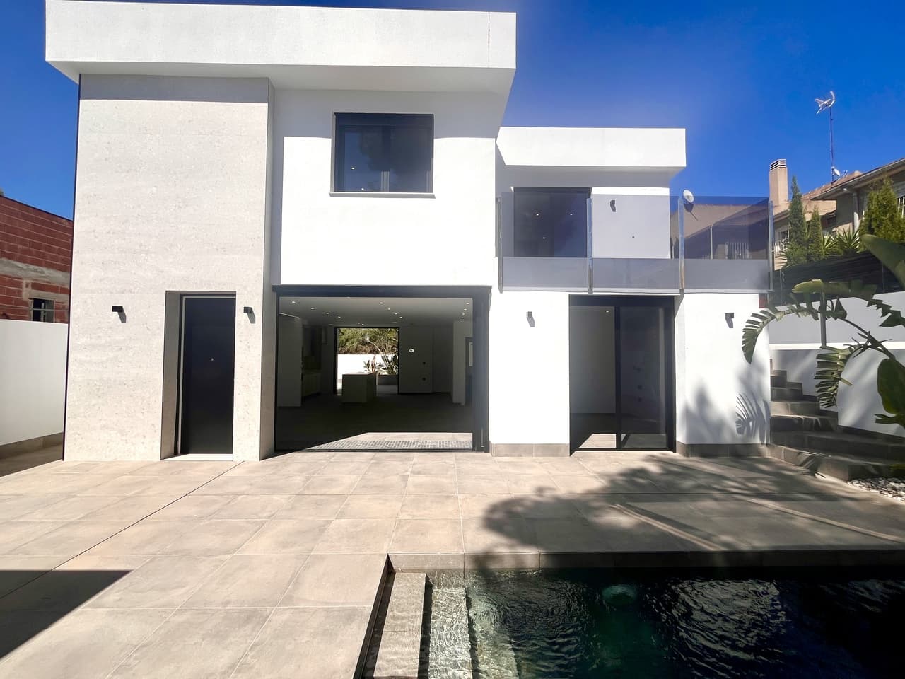 This fully renovated villa in Los Balcones is a stunning and stylish property offering 4 spacious bedrooms, each with its own en-suite bathroom, plus an additional guest toilet, designed for total comfort and privacy.With a built area of 111 m² on a generous private plot, the home features a beautifully landscaped garden, a large terrace area, and a private pool, perfect for relaxing, entertaining, or enjoying the Spanish sun.The villa includes private gated parking for two cars, and inside you’ll find high-quality finishes throughout, including a state of the art Airzone air conditioning system, allowing individual temperature control in each room for maximum energy efficiency and comfort.Three of the bedrooms offer walk-in wardrobes, while the fourth includes a built-in wardrobe. Two of the bedrooms also have direct access to a large private balcony, providing peaceful outdoor space and lovely open views.Located in the desirable area of Los Balcones, this property offers the perfect balance of privacy and convenience, close to shops, restaurants, supermarkets, health centers, and just a short drive from the beautiful beaches of Torrevieja.Whether you're looking for a permanent family residence, a luxury holiday home, or a high-end rental investment, this villa is an exceptional find in one of the Costa Blanca’s most sought-after neighborhoods.