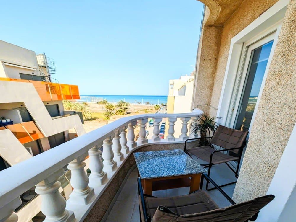 Welcome to this charming and well-maintained 45 m² studio apartment, perfectly positioned in one of the most desirable areas of Torrevieja just a short stroll from the famous Playa del Cura.Located on the 4th floor of a building with elevator access, this apartment offers both comfort and convenience, making it an ideal choice as a holiday home, investment property, or permanent seaside residence.The property features a bright and spacious bedroom area, a fully equipped open-plan kitchen, and a comfortable lounge that creates a welcoming living space. The layout is practical and well-distributed, maximizing the 45 m² to provide a functional and airy atmosphere. The bathroom is well maintained and designed for everyday comfort.One of the highlights of this apartment is the private balcony with lovely views towards the beach and the Mediterranean Sea. It’s the perfect place to enjoy your morning coffee, relax in the afternoon sun, or unwind in the evening while taking in the coastal breeze.The apartment is fitted with air conditioning, ensuring a pleasant indoor climate throughout the year cool in the summer and comfortable during the mild winter months.A fantastic opportunity to own a seaside property in the heart of Torrevieja.