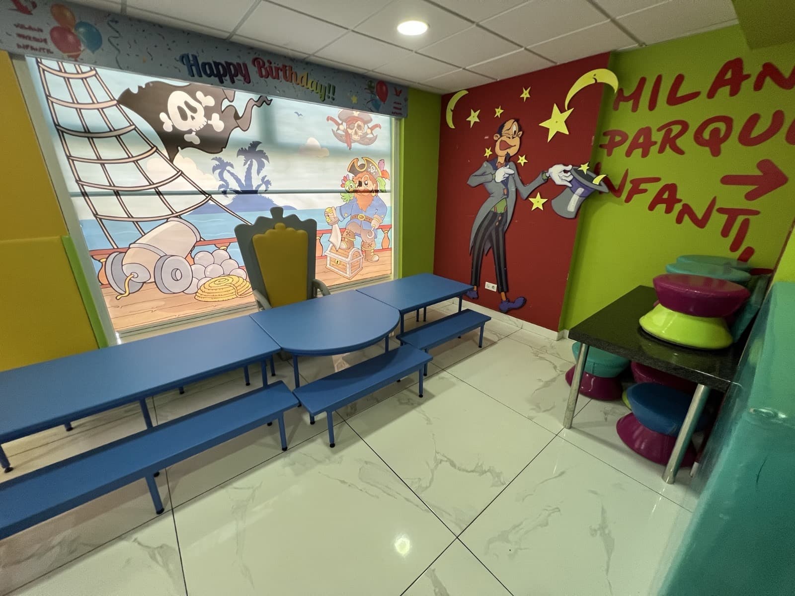 We are happy to present this fantastic centrally located commercial premises situated in Torrevieja, Costa Blanca South. The premises houses various business: on the first floor a superhero themed children's activity center - great for kids parties, down on the ground floor you will find a family restaurant with a great sunny terrace space, head to the roof top you will find a chill out lounge/bar currently under construction, with stunning views of the salt lake and surrounding area - as well as a studio live in accommodation. Attached you will find two warehouse units with tenants in place providing immediate rental income. This commercial unit and entertainment venue ticks all the boxes and is a great investment with two flourishing business included in the price and potential for so much more!Contact us today for further details and to book a viewing of the property.