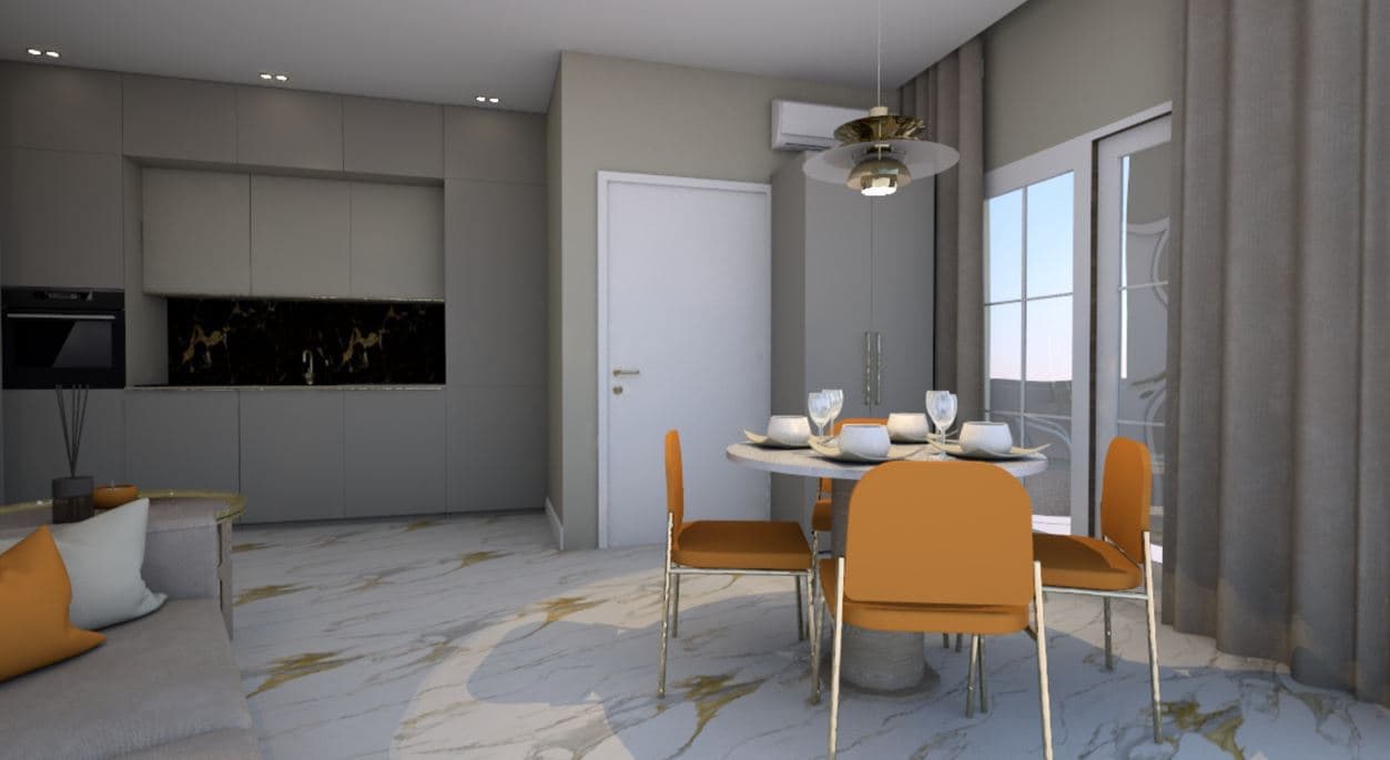 Moderno apartamento en el centro de Torrevieja con reforma de diseño. El apartamento de 36 m2 cuenta con un dormitorio, un baño y una terraza. Se vende con muebles y electrodomésticos.El apartamento ha sido completamente renovado.Posibilidad de reservas en línea, así como de compra a crédito a través de un banco con una tasa de interés del 4-6% anual.