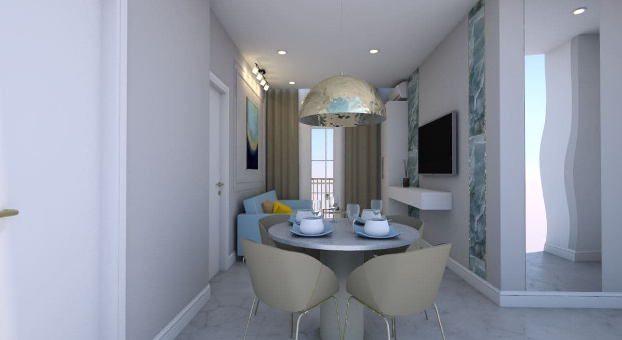 Moderno apartamento de un dormitorio con renovación de diseño en Torrevieja. El apartamento de 42 m2 se vende con muebles y electrodomésticos, y tiene su propia terraza.Accesibilidad a pie a la playa central y al paseo marítimo;A 600 m de hospitales, escuelas, restaurantes;Buena conexión de transporte.El apartamento ha sido renovado a fondo.Suelos radiantes en todo el apartamento;Baños equipados con todo lo necesario;Aire acondicionado;Cerraduras electrónicas y videovigilancia;Ascensor con acceso desde la calle.Posibilidad de reserva online, así como de compra a crédito a través de un banco al 4-6% de interés anual.