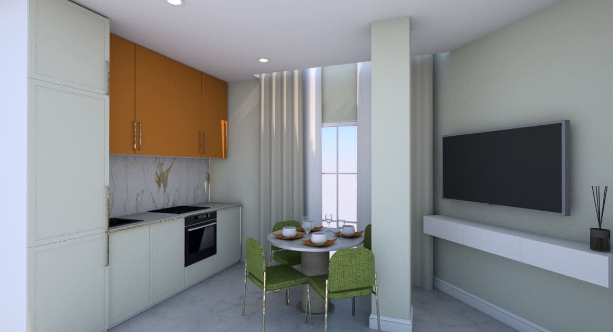 Moderno apartamento de un dormitorio después de una renovación completa en Torrevieja. El apartamento de 44 m2 se vende con muebles y electrodomésticos, y tiene su propia terraza. A poca distancia de la playa central y el paseo marítimo; 600 m hasta hospitales, escuelas, restaurantes; Buenas conexiones de transporte.El apartamento ha sido renovado por completo. Suelo radiante en todas las habitaciones; Los baños están equipados con todo lo necesario; Aire acondicionado; Cerraduras electrónicas y videovigilancia; Ascensor con acceso desde la calle.Posibilidad de reservar en línea, así como de adquirir mediante financiamiento bancario al 4-6% anual.