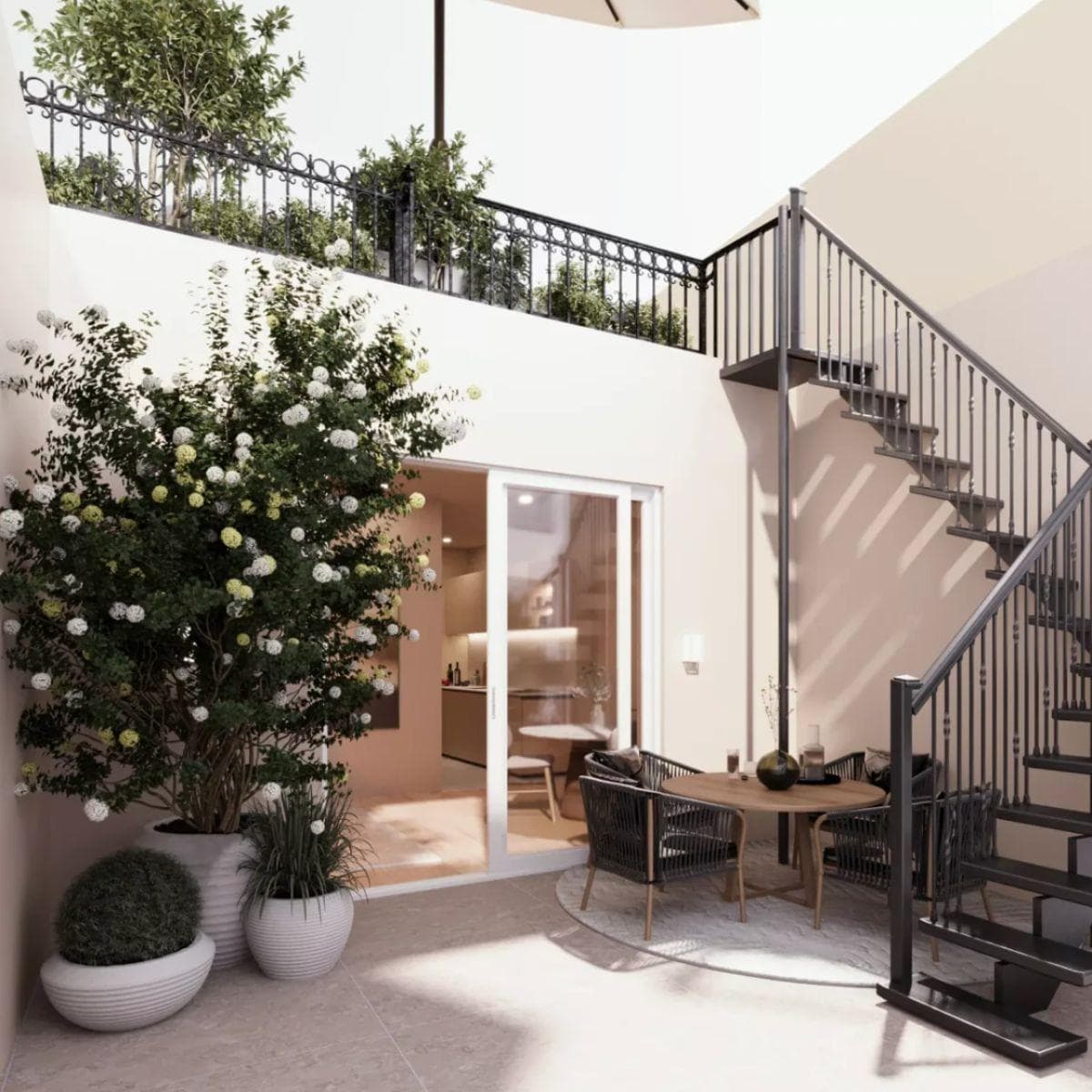 This extraordinary penthouse apartment boasts an incredibly efficient layout and stands out in every aspect, featuring a spacious terrace facing the street anda unique roof terrace . This exceptional rooftop space allows the owner to fully enjoy the fantastic climate of the Costa Cálida. The penthouse is adorned with exclusive furnishings, showcasing quality material choices and abundant natural light. The living room is enhanced by a large sliding door opening to an inviting terrace, as well as a welcoming fireplace. Above the terrace lies the stunning roof terrace, offering panoramic views of Cartagena Old Town. The roof terrace presents an opportunity to craft your personal haven, whether adorned with greenery, sun loungers, or even a rooftop bar.