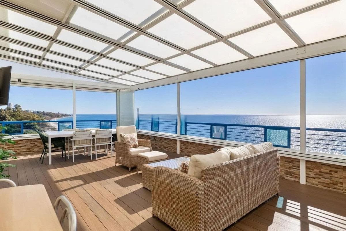 Experience the pinnacle of coastal luxury with this exclusive beachfront penthouse, perfectly situated on one of Marbella’s finest beaches. Designed to maximize its prime location, this exceptional residence is flooded with natural light throughout the day and offers breathtaking, panoramic views of the Mediterranean. Imagine waking up to the gentle sound of the waves and spending your evenings relaxing on the expansive, glass-enclosed covered terrace—a versatile space thoughtfully designed for year-round enjoyment, no matter the season. With direct access to the scenic coastal path, this property seamlessly blends natural beauty with an upscale, effortless lifestyle. Inside, the penthouse showcases meticulous craftsmanship and high-end finishes, including elegant marble flooring, double-glazed windows, and integrated hot and cold air conditioning for ultimate comfort. The spacious layout features three bright bedrooms with built-in wardrobes and two sleek, modern bathrooms. Culinary enthusiasts will appreciate the fully equipped, premium kitchen that blends style with functionality. Situated within a secure, gated complex, residents enjoy peace of mind courtesy of an alarm system, electric shutters, an intercom, and manicured communal areas that include lush landscaped gardens and a pristine swimming pool. Beyond its private sanctuary, this property offers unmatched convenience, located just moments away from top-tier schools, supermarkets, hospitals, and essential amenities. Because beachfront properties of this caliber are increasingly rare on the coast, this penthouse represents a truly unique investment opportunity. Whether you are looking for a prestigious permanent residence or a sophisticated holiday retreat, this home delivers the ultimate Marbella living experience.