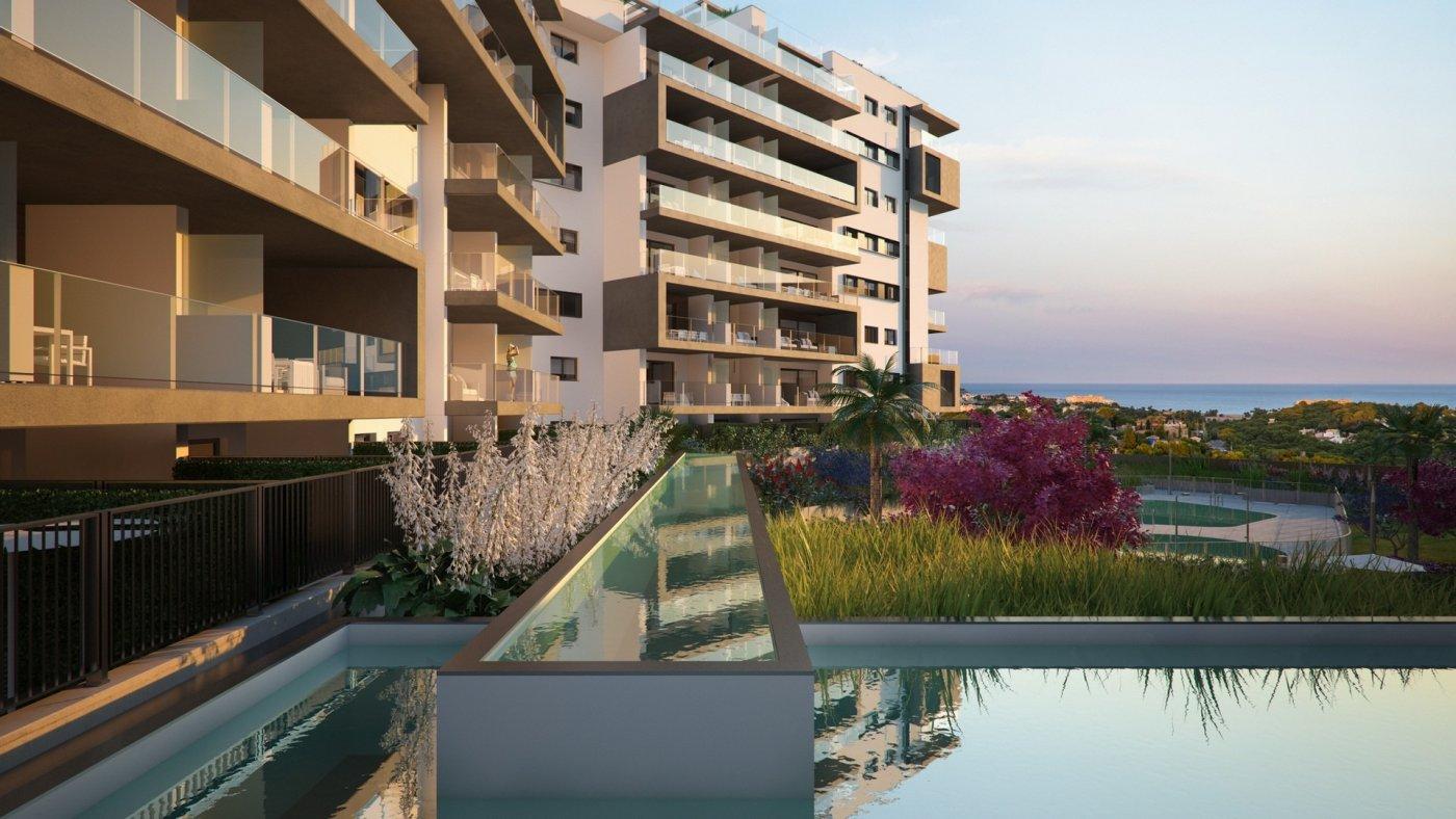 GROUND FLOOR FLAT IN LUXURY RESIDENTIAL COMPLEX NEXT TO THE SEA

 Imagine a place where the sea and nature become the protagonists of an incredible story: yours. Imagine an environment where you can give free rein to your imagination and live a thousand adventures by land sea. Welcome to this new Residential in Campoamor, the home where you can live the life you have always dreamed of with the most beautiful horizon in the background: the Mediterranean.

 Ground floor flat with garden, 2 bedrooms, with large terrace, kitchen equipped with modern appliances, the most exclusive details and communal areas designed for the enjoyment of the whole family. Living in this residential is to feel the Mediterranean in every room of the house.

 The Residential is located in the highest part of Campoamor, very close to La Glea beach and the marina. 

 A contemporary and modern architectural design that offers exclusive homes with top quality finishes, fusing spaciousness and new technologies in terms of efficiency and construction.

 Its imposing façade, the balance of its forms, the garden inside and the enormous terrace of the homes make this residential a beautiful architectural reference in the Mediterranean.

 You will be able to enjoy green areas for strolling and sunbathing. The communal areas include a large indoor heated swimming pool, a chill out area on the roof terrace, as well as a sports area to enjoy outdoor exercise, a gym, a children's play area and a large outdoor swimming pool together with a smaller one for children and a gourmet room. And because we know you'll love cycling in the area, we've set aside space for bike storage.

 Residents will enjoy a premium residential development that is fully accessible for people with reduced mobility and with the guarantee of living in an area protected by private security.

 Just 1000 m from the beach and a short drive from shopping centres, famous golf courses, restaurants with exquisite gastronomy and major cities such as Alicante and Murcia just 1 hour away. And all this in a climate with 300 days of sunshine a year and almost 20ºC average annual temperature. The perfect place for your holidays or to establish your permanent residence.