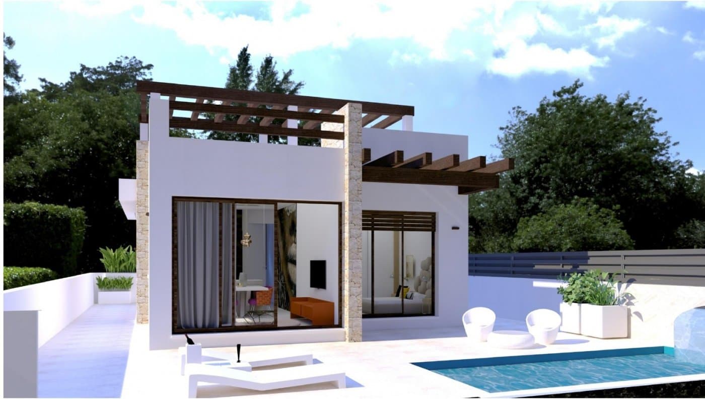 VILLAS DE NUEVA CONSTRUCCIÓN EN VERA, ALMERIA

 Residencial de obra nueva de bonitos chalets situados en la Costa de .
 Almería, Vera.

 Residencial de obra nueva de chalets independientes a elegir entre dos modelos: de doble altura, con tres dormitorios y tres baños y de tres dormitorios con dos baños, todo en una planta. 

 Ambos con piscina de 6x3 metros y sobre una parcela de 230 metros aproximadamente. 

 Como opción, todas las villas pueden disponer de espacio en el sótano con un coste adicional.

 Chalets situados a tan sólo 200 metros de la playa de Vera.

 Vera es uno de los mejores lugares naturistas de Europa, reconocido por la calidad y pureza de sus aguas. 

 Ofrece seis kilómetros de playas (Las Marinas-Bolaga, Puerto Rey, El Playazo, Quitapellejos).

 Vera limita con los famosos destinos turísticos como Mojácar y las Cuevas del Almanzora.

 Complejo residencial situado a una hora y media en coche del aeropuerto de Murcia - Corvera y a unas 2 horas del aeropuerto de Alicante.