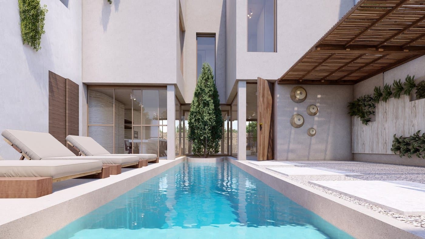 PAREADOS DE OBRA NUEVA EN FORMENTERA DEL SEGURA&#13;&#13; Residencial único de casas adosadas de nueva construcción con una superficie habitable de 157m2, tienen un aspecto de estilo "ibiza", con colores tierra suaves y cálidos que inmediatamente se siente como un oasis de paz.&#13;&#13; Los adosados disponen de 3 dormitorios y 2 baños, cocina abierta con zona de estar, piscina de 18 metros construida entre la terraza y la plaza de aparcamiento, solárium privado con vistas al hermoso campo y valle de Formentera del Segura.&#13;&#13; El salón y la zona de la cocina son de cristal, lo que hace que entre la máxima cantidad de luz en la casa. &#13;&#13; El popular pueblo de Formentera Del Segura está a poca distancia de los pueblos de Benijofar y Rojales, y a sólo 10 minutos en coche de las playas de arena dorada de Guardamar Del Segura. &#13;&#13; Este tradicional pueblo español a poca distancia de todos sus servicios, con todo lo que pueda necesitar. &#13;&#13; Complejo situado a 30 minutos del aeropuerto de Alicante y a 1 hora del aeropuerto de Murcia - Corvera.&#13;