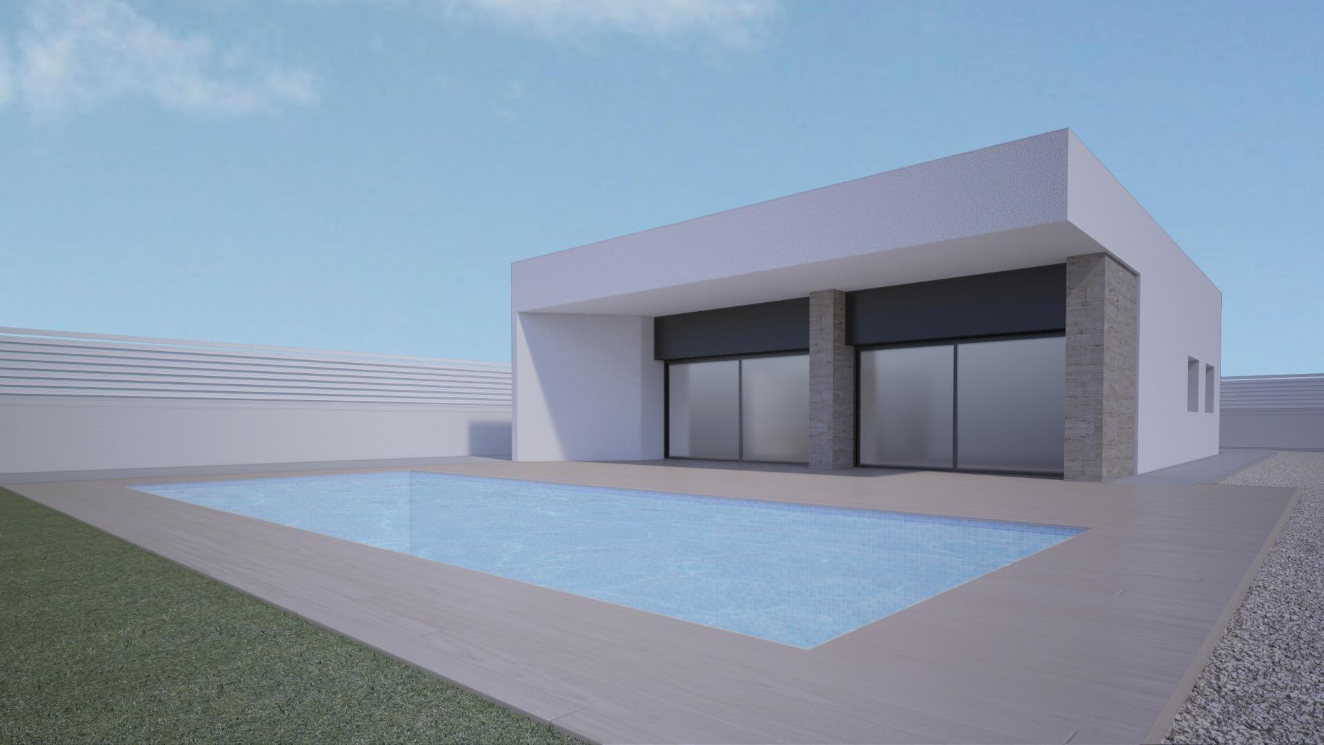 VILLA MODERNA DE OBRA NUEVA EN ASPE&#13;&#13;Villa de nueva construcción de diseño moderno e innovador en La Romana, Aspe. &#13;Villa con 3 dormitorios, 2 baños cocina americana con sala de estar, terraza, jardín privado con la piscina y plaza de aparcamiento.&#13;&#13;Las Villas están pre instalados para A / C frío y caliente y persianas eléctricas a todas las ventanas. Además, usted tendrá una opción de azulejos y cocina por lo que la villa se terminó a su propio estilo y color.&#13;&#13;Cerca de Aspe es una ciudad muy especial de La Romana a poca distancia de nuestro desarrollo.&#13;&#13;La Romana tiene una próspera economía basada en la agricultura que rodea el pueblo y esta prosperidad se refleja en las pintorescas calles bordeadas de palmeras que están muy bien mantenidas.&#13;&#13;Hay un centro médico, varios supermercados, ferreterías, tiendas, bancos, panaderías, restaurantes y bares y cafés y un mercado callejero los sábados donde se pueden comprar verduras cultivadas localmente y pescado fresco.&#13;&#13;La región es conocida por el cultivo de uvas de mesa y también la producción de una amplia gama de vinos que se pueden degustar en los bares tradicionales, junto con muchos diferentes sabrosas tapas locales y también se pueden visitar las muchas bodegas que están cerca de la ciudad.&#13;&#13;Para los amantes del golf hay dos excelentes campos de golf Font de Llop en Aspe y Alenda Golf en Monforte del Cid a sólo 15 minutos en coche.&#13;&#13;Las playas y el aeropuerto de Alicante están muy cerca a sólo 30 minutos en coche.&#13;&#13;La Romana es un lugar seguro y agradable para vivir y ser dueño de una propiedad en La Romana le pone en el corazón de una comunidad genuina - con todas las comodidades que necesita para la vida cotidiana en su puerta.&#13;
