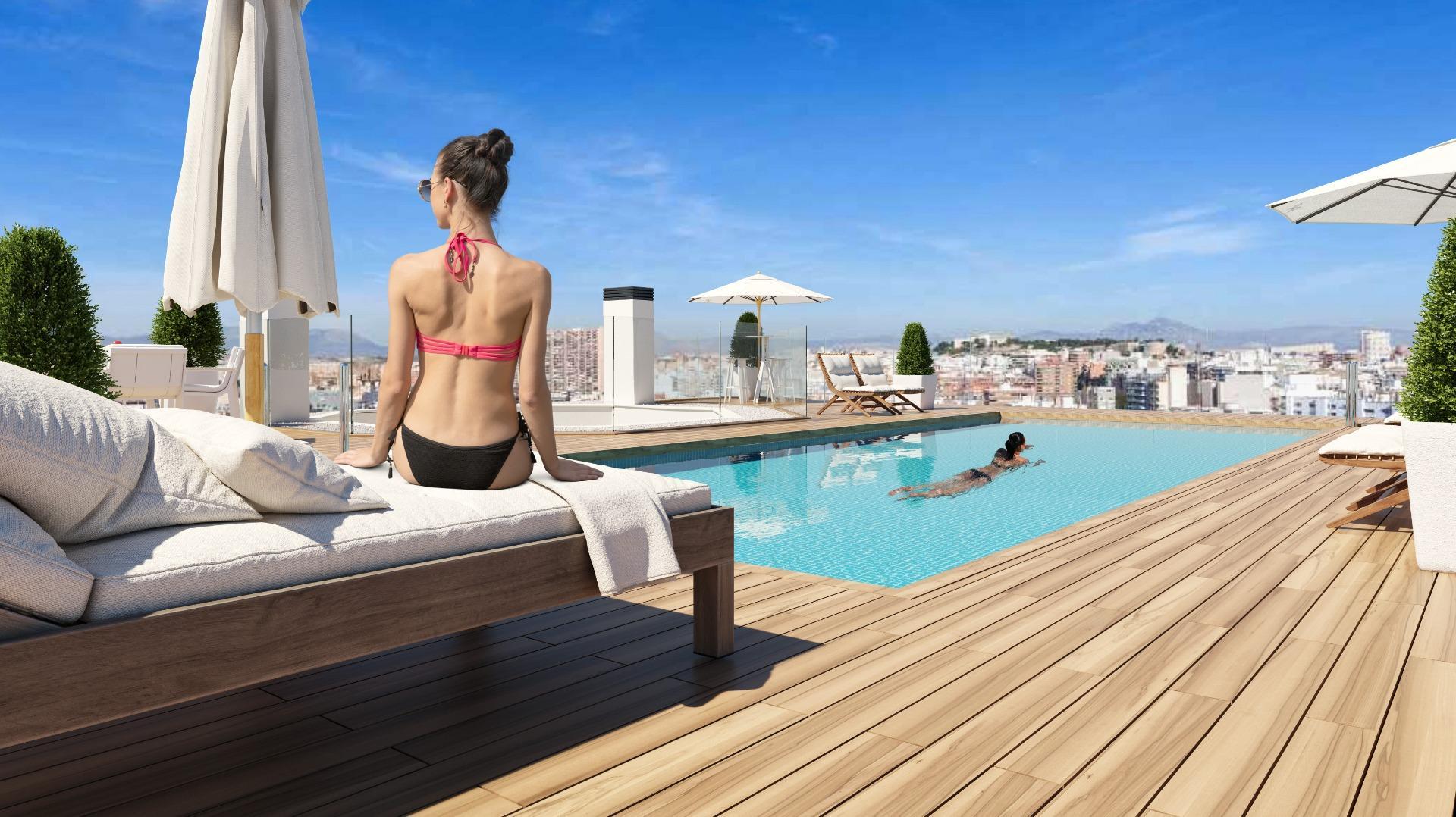 NYBYGD BOLIGKOMPLEKS I ALICANTE BY

Nybygd boligkompleks med 61 leiligheter og toppleiligheter med 2, 3 og 4 soverom i nabolaget La Florida, Alicante.

Residential har felles takterrasse med svømmebassenger for voksne og barn, grønne områder og chill-out soner og felles hage med lekeplass i første etasje.

Komplekset drar nytte av byens lys og det privilegerte klimaet. I tillegg gjør det avanserte A+ energieffektivitetssystemet det helt bærekraftig.


Bydelen La Florida er en av de mest emblematiske bydelene i Alicantes hovedstad, en bydel som kjennetegnes av sin dyktige kombinasjon av smale gater med brede avenyer og sjarmerende torg, som alle er fulle av nabolagsliv, hvor lokale festivaler og tradisjoner er svært populære, og hvor tradisjonelle virksomheter eksisterer side om side med innovative butikker og alle slags tjenester.

På denne måten er bydelen perfekt forbundet med tilførslene til motorveien. I tillegg gjør flere busslinjer det mulig å nå sentrum på ikke mer enn 10-15 minutter.

Langs gatene som utgjør distriktet, kan du nyte det bredeste utvalget av fritids- og restaurantalternativer. Å ta en kaffe, velge en restaurant, ta en drink eller gjøre alle slags innkjøp er innen rekkevidde når som helst.

Fra små lokale butikker, gjennom matmarkeder, til store supermarkedkjeder og hypermarkeder, har innbyggerne i La Florida et bredt utvalg av etablissementer der de kan fylle handlekurven med de beste kvalitetsproduktene, alt med bekvemmeligheten av å være nær hjemmet.

I tillegg er det hver torsdag og lørdag et tradisjonelt gatemarked i den tilstøtende bydelen Florida-Babel, bare noen minutters gange unna.

Florida tilbyr sine innbyggere utdanningssentre for alle aldre. Barnehager, barneskoler, ungdomsskoler og flere videregående skoler gjør det mulig for alle foreldre å sørge for at barna kan studere i nabolaget.

I tillegg forbinder en egen busslinje bydelen med universitetet i Alicante på daglig basis.