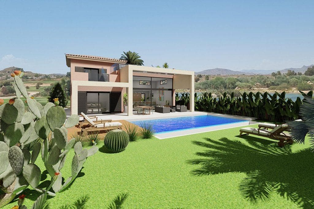 STUNNING NEW BUILD VILLAS IN DESERT SPRINGS RESORT

A limited selection of luxurious four-bedroom fairway frontage Villas that afford stunning views across the championship Indiana course and mountain ranges beyond. 

Privacy is afforded via a gated front courtyard, private parking and perimeter fencing. 

An extensive roof top lounge and terraces, deep shady verandas with a built-in BBQ, a manicured private garden with swimming pool overlooking the golf course, ensure that the exterior presents a wealth of opportunity to enjoy the long lazy summer days and glorious star-filled evenings. 

Inside, contemporary design and natural light, showcasing an overall feel of space, are the outstanding characteristics of a sophisticated interior that offers a stylish home with modern appeal. 

Features include an internal reception area that opens into an extensive open plan living/dining room and kitchen with ‘level through’ floor, onto the covered verandas, private landscaped garden and swimming pool to offer a combined interior/ exterior living and dining space, designed to be used as one in the region’s specially privileged climate. 

Located on the first floor, the master bedroom with en-suite has direct access to the extensive roof top lounge and terrace. There are two further bedrooms with en-suite on the ground floor, one with direct access to the extensive veranda and swimming pool as well as a fourth bedroom with separate bathroom. 

Downstairs the vast lower ground floor presents a games room, cinema room, wine cellar, office, utility room and fifth bathroom. 

Luxurious finishes include attractively tiled bathrooms, an open plan kitchen with ‘Silestone’ worktops, with integrated appliances, ceramic hob and cooker hood. Double glazing, mirrored wardrobes to bedrooms with high quality ‘Roca’ or ‘Porcelnosa’ sanitary ware and fittings throughout.

A mechanical ventilation system to lower, ground and first floor and photovoltaic panels connected to the hot water cylinder with individually controlled hot/cold air-conditioning units to the living room and bedrooms, cater fully for all temperature control requirements.

USB ports in all rooms with high-speed internet connectivity.