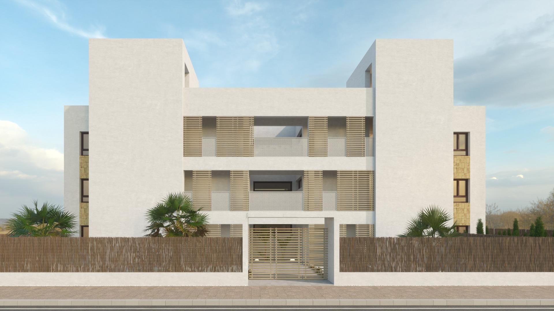 NYBYGD BOLIGKOMPLEKS I ORIHUELA COSTA

Nybygget boligkompleks i moderne stil med 12 leiligheter med 2 soverom og 2 bad, fordelt på tre ulike nivåer med terrasser.
De fleste av boligene har privat parkeringsplass og bod på garasjenivå, og et par av boligene har privat hage. 

Toppleilighetene har romslige solterrasser med fantastisk utsikt over området.
Lyse rom med middelhavspreg, der eleganse møter varme. Med overflater i nøytrale farger og en overvekt av hvitt gir disse leilighetene en rolig og innbydende atmosfære. 

Det åpne kjøkkenet integreres enkelt med oppholdsrommet og skaper et moderne og funksjonelt miljø. Her kan du nyte komfort og autentisitet i hvert eneste hjørne, der naturlige teksturer gir et særegent preg. Velkommen til middelhavsstilen, der lys og enkelhet skaper en varm og innbydende atmosfære.

Residencial er en del av et sameie som allerede er etablert med private adkomster, en fin felles parkeringsplass, hager og et flott svømmebasseng.

Velvære og glede for eierne som også vil ha tjenester for familiene sine, for eksempel internasjonale skoler, lekeplasser eller de mest anerkjente medisinske sentrene, og nyte livet i våre 320 soldager per år.

Residencial-komplekset ligger i et av de mest privilegerte områdene i Villamartin-PAU8, i en lukket og privat urbanisering helt ferdig.

Lyse rom med middelhavspreg, der eleganse møter varme. Med nøytrale farger og en overvekt av hvitt gir disse leilighetene en rolig og innbydende atmosfære. Kjøkkenet med åpen planløsning integreres uanstrengt 
integreres uanstrengt med oppholdsrommet og skaper et moderne og funksjonelt miljø. Her kan du nyte komfort og autentisitet i hvert eneste hjørne, der naturlige teksturer gir et særegent preg. Velkommen til middelhavsstilen, der lys og enkelhet forenes for å skape et varmt og innbydende hjem.

Boligene er utstyrt med stikkontakter for strøm og telekommunikasjon som kreves i henhold til de elektrotekniske lavspenningsforskriftene. 
Intercom for kommunikasjon mellom boligen og hovedinngangen. 
Hjemmeautomatiseringssystem: persiennestyring, alarm, lysstyring (stue og kjøkken). 
Forhåndsinstallasjon av sentral varm og kald luftkondisjonering.
Fullt utstyrt alarmsystem med en sensor per rom, berøringspanel og sirene.
Pansret sikkerhetsdør ved hovedinngangen med utvendig brun farge og hvitt innvendig panel. 
hvitt innvendig panel.
Hvitlakkerte innerdører med håndtak i rustfritt stål.
Innebygde garderobeskap med hvite skyvedører og mykt lukkesystem.

Toppleilighetene inkluderer forhåndsinstallasjon av kjøkken: vanntilførsel, kran, avløp og stikkontakt.

Dette komplekset kombinerer roen ved å bo i et rolig miljø, med komforten av alle tjenester innen fingertuppene.

Residencial ligger i de hyggelige omgivelsene på Villamartín golfbane, en urbanisering som ligger på Costa Blanca, bare 45 minutter fra Alicante flyplass og 1 time fra Murcia - Corvera flyplass, med tilgang til et bredt utvalg av tjenester som kjøpesentre, supermarkeder og bare 10 minutter fra de spektakulære sandstrendene i området.