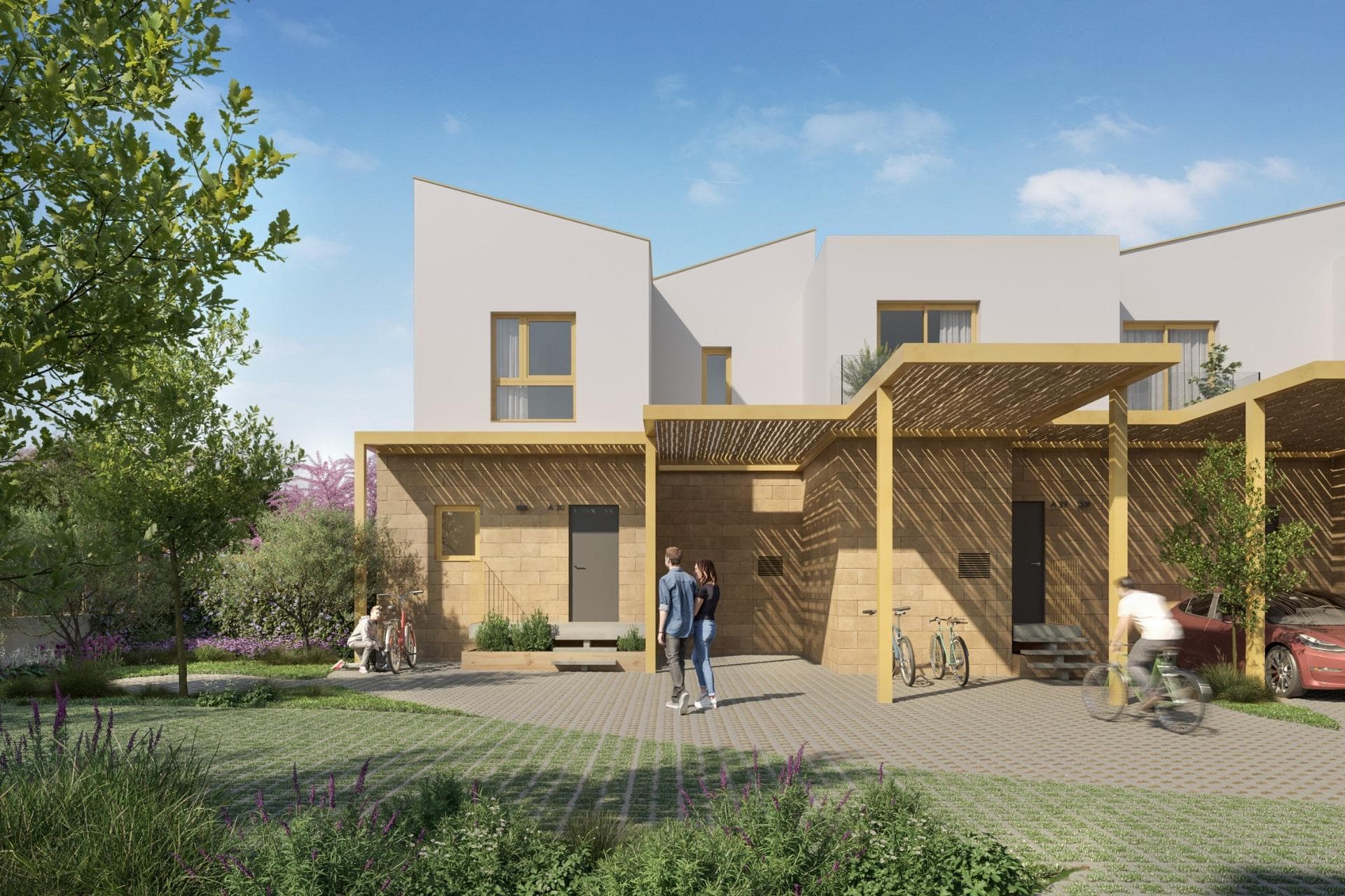 RESIDENCIAL DE OBRA NUEVA EN EL VERGEL

Conjunto residencial de obra nueva de 65 modernos apartamentos de 2 dormitorios y adosados de 2 y 3 dormitorios en El Vergel.

Siguiendo el enfoque de sostenibilidad y eficiencia energética del conjunto residencial los diseñadores han creado un proyecto donde predominan las viviendas unifamiliares adosadas. 
Este concepto residencial proporciona un entorno donde los espacios comunes son accesibles a todos los residentes, mientras que cada vivienda dispone de sus propios espacios privados, tanto interiores como exteriores, para el disfrute diario.

Las zonas comunes respiran un ambiente natural y acogedor. Al explorar sus diferentes áreas, encontrará espacios perfectos para pasear, hacer deporte y, sobre todo, montar en bicicleta.

Experimente un estilo de vida único en una comunidad residencial, donde cada detalle está pensado para su comodidad y disfrute. Sumérgete en la refrescante piscina, entrena en el gimnasio, relájate en la sauna y comparte momentos inolvidables con familiares y amigos en el club social.

Equipamiento:
Piscina
GIMNASIO
Sauna
Jardines
Club social en primera línea
Punto de playa
Energía sostenible

El complejo residencial disfruta de una zona comunitaria que le permitirá disfrutar de la playa de La Almadraba en su más pura esencia. Los residentes tendrán acceso a este espacio a pie de playa donde podrán organizar sus propios eventos, aparcar sus bicicletas, guardar el material náutico y darse una ducha o un chapuzón en la piscina después de disfrutar del mar.

Una puerta al mar a orillas de la playa de La Almadraba en Denia.