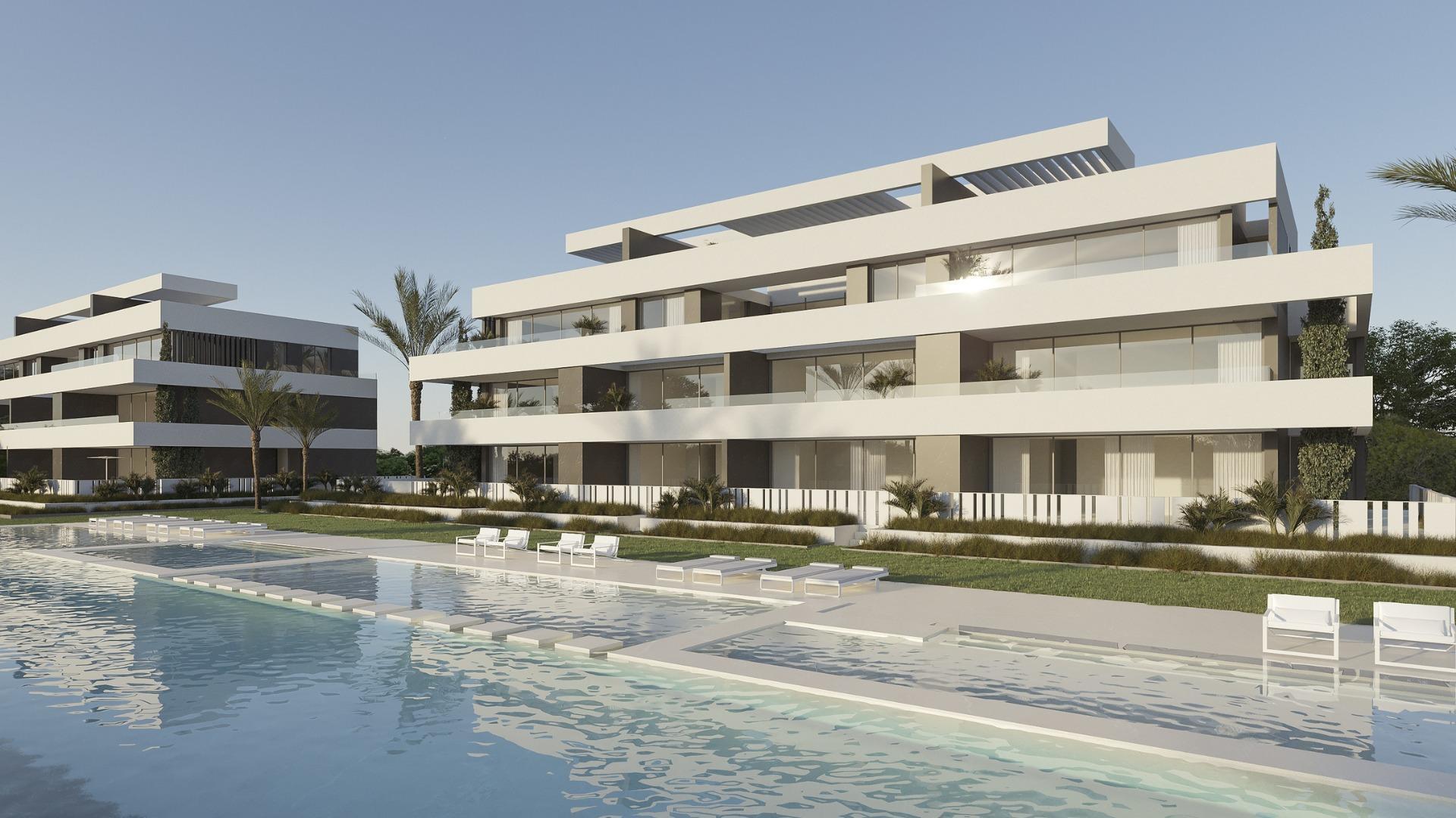 NEW BUILD RESIDENTIAL COMPLEX IN LA NUCIA

New Build residential complex of apartments and penthouses with outdoor communal pool, parking, storage room, lift, gym, communal spa with indoor heated pool, sauna, jacuzzi in La Nucia. 

Modern properties with 2 and 3 bedrooms, all with 2 bathrooms, open plan kitchen with spacious living room, fitted wardrobes, terrace, underground parking space.
Penthouses has private solariums.

Excellence in its avant-garde architecture, exquisite finishes and high-end services, a dream urbanization for those looking for the highest level of comfort and distinction.

Interiors that combine elegant design and modern sophistication, create spaces that turn every day into an exceptional experience of comfort and well-being.

German designer kitchen, Burger or similar, with Silestone worktop, fully equipped. Siemens appliances or similar. Induction hob, extractor fan, oven and fridge and dishwasher integrated in the units. 
Reinforced access door to the property with security lock finished with lacquered panelling to match the interior carpentry. Option to fit lock with remote control from smartphone or tablet.
Modular wardrobes with hinged or sliding doors lacquered to match the rest of the carpentry, including boot, drawers and hanging rail.
The property will be prepared to be able to contract high speed internet. 
There will be low consumption electric underfloor heating in the bathrooms. 
The video intercom will be electronic with colour image and will have integrated remote control from telephone or tablet. 
Samsung air conditioning. Each room will have its own interior machine and independent control. The air conditioning will have remote control. It can be controlled from a telephone or tablet. 
The complete installation of the Air Conditioning System will be carried out, equipped with a heat pump to provide both cooling and heating. Ducts made of fibreglass will also be used. 
The indoor units will be located in the false ceiling in the bathrooms and corridor area, while the outdoor unit will be installed in the area assigned in the project. Ventilation. Installation of interior air renewal in dwellings with extraction outlets in bathrooms and kitchen and clock for programming the timetable. 
Swimming pool for community use with saline chlorination and automatic control of PH and chlorine. 
In the basement there will be a gymnasium, indoor heated pool, jacuzzi, sauna, steam bath, chromotherapy and changing rooms with bathrooms. 
Large terrace areas and gardens with indigenous plants for multiple uses in the communal area. 
The perimeter of the plot will be planted with plants that will create a private atmosphere in the enclosure as they grow. 
There will be a video surveillance system for the communal areas. 

Located in a privileged location, between Nucia and Altea this residencial enjoys an exceptional environment and excellent services within the urbanization.