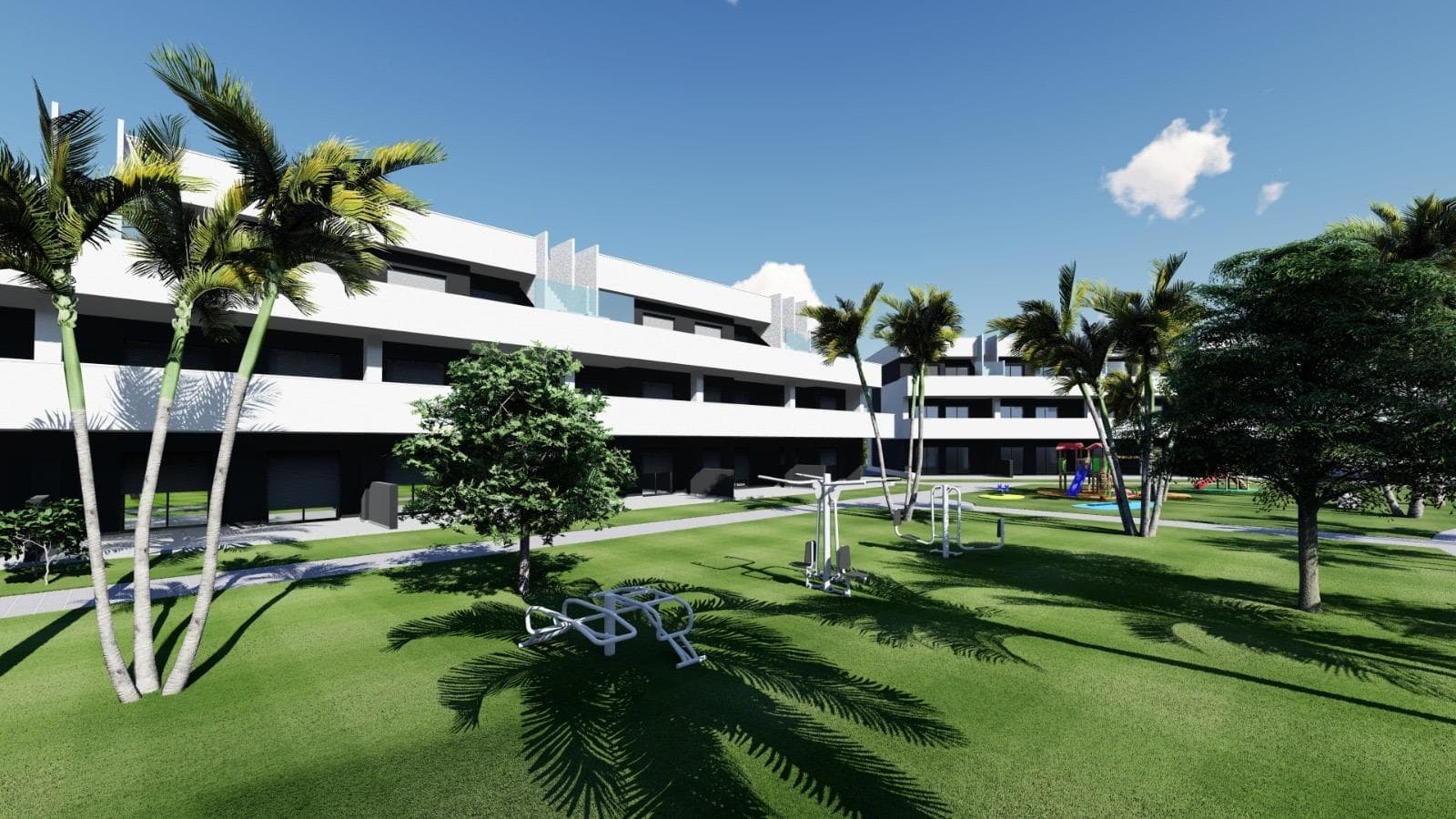 НОВЫЙ ЖИЛОЙ КОМПЛЕКС В ЭЛЬ РАСО&#13;&#13;Новый закрытый жилой комплекс туристических апартаментов в Эль Расо, Гуардамар дель Сегура.&#13;&#13;Этот новый жилой комплекс будет состоять из 78 туристических апартаментов и пентхаусов, распределенных на первом, втором и третьем этажах + солярий. &#13;Все апартаменты будут иметь парковочное место и кладовую в подвале, доступ к которым будет осуществляться по общественной лестнице или на лифте на каждом этаже. &#13;&#13;Общие зоны будут включать бассейн, приемную и конференц-зал, тренажерный зал на открытом воздухе, площадку для игры в петанк, мини-гольф и спа.&#13;&#13;ДЕТАЛИ, НА КОТОРЫЕ СТОИТ ОБРАТИТЬ ВНИМАНИЕ В НАШЕМ НОВОМ ПРОЕКТЕ:&#13;ЖИЛЬЕ С РАЗРЕШЕНИЕМ НА АРЕНДУ: Эти апартаменты предлагают то, чего нет ни у кого другого в этом жилом районе. Вы можете наслаждаться своим жильем 4 месяца в году для личного пользования, а в остальное время сдавать его в аренду, получая прибыль, не беспокоясь ни о чем, так как специализированная компания по аренде будет управлять всем за вас.&#13;&#13;Полностью меблированные дома: все дома в нашем новом проекте будут полностью меблированы и готовы к проживанию, с освещением, мебелью, бытовой техникой и полностью отделанными ванными комнатами.&#13;&#13;РАЗЛИЧНЫЕ ТИПЫ ЖИЛЬЯ НА ВЫБОР: Мы предлагаем различные типы жилья на выбор в разных ориентациях. Типы 2 спальни + 2 ванные комнаты и 3 спальни + 2 ванные комнаты. Все дома с 3 спальнями будут угловыми, что делает их еще более эксклюзивными для клиентов. Среди них мы предлагаем дома с южной, восточной и западной ориентацией. Все они имеют террасы и беседки с видом на зеленую зону и Лагуну де Ла Мата.&#13;&#13;НЕВЕРОЯТНЫЕ ВИДЫ НА ЛАГУНУ ДЕ ЛА МАТА: Из всех домов на первом и втором этажах нашего нового комплекса вы сможете наслаждаться привилегированными видами на Лагуну де Ла Мата. Будучи последним комплексом, прилегающим к ней, вы будете иметь возможность наслаждаться панорамой этого природного ландшафта.&#13;&#13;БЛИЗОСТЬ К ПЛЯЖУ: Всего в 10 минутах езды на машине или в 15 минутах езды на велосипеде вы сможете насладиться пляжем Монкайо.&#13;&#13;БЛИЗОСТЬ К ТОРГОВЫМ ЦЕНТРАМ И ГОРОДСКИМ РАЙОНАМ: Расположенный всего в 10 минутах езды на машине от торгового центра Habaneras, в 9 минутах от обеденной и развлекательной зоны Ciudad Quesada или в 8 минутах от центра Guardamar del Segura, наш комплекс имеет непревзойденное местоположение.&#13;ГОЛЬФ-ПОЛЯ: Для любителей этого вида спорта стоит упомянуть, что всего в 15 минутах езды на машине вы сможете насладиться одним из лучших полей для гольфа в Испании, расположенным в урбанизации Ла-Финка-де-Альгорфа. Также обратите внимание на прекрасные поля для гольфа La Marquesa и Vistabella, которые находятся в 10 и 20 минутах езды на машине соответственно.&#13;&#13;Комплекс расположен в 30 минутах езды от аэропорта Аликанте и в 1 часе езды от аэропорта Мурсия - Корвера.&#13;&#13;