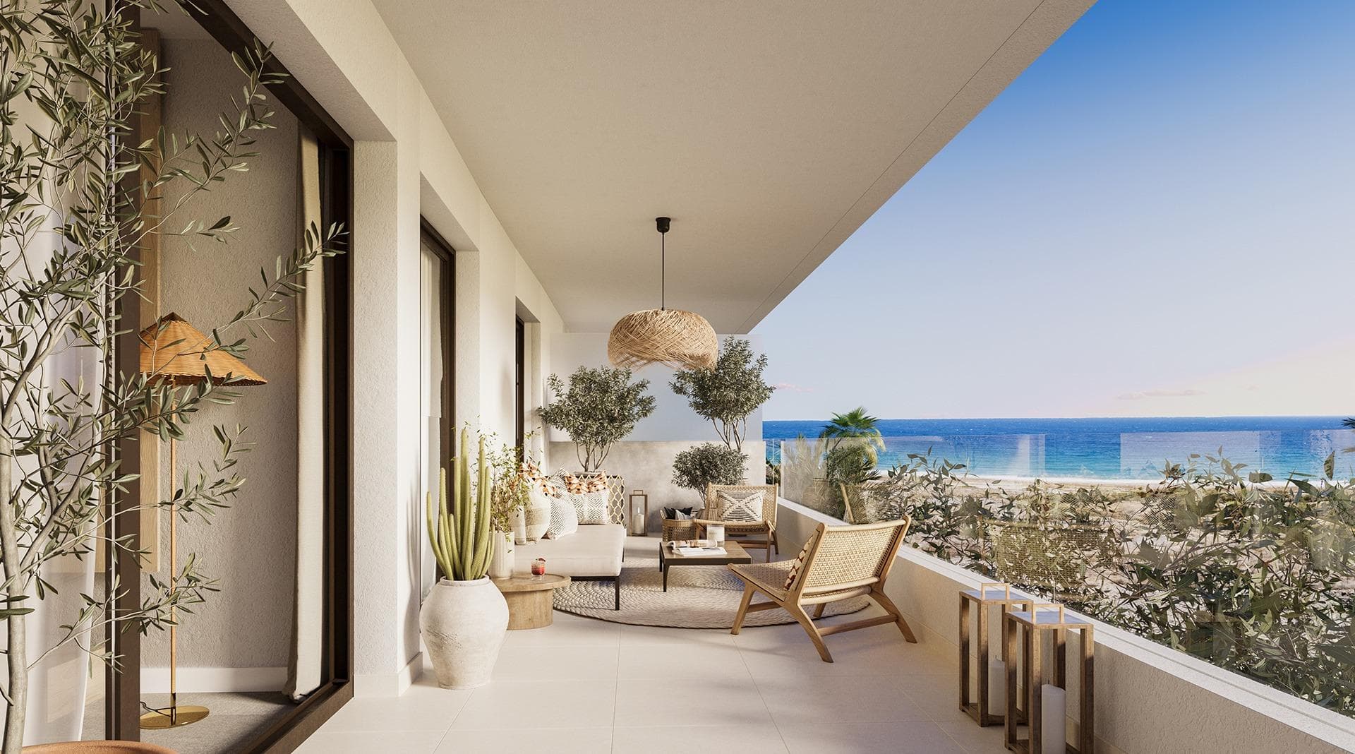 NYBYGD BOLIGKOMPLEKS I MACENAS, ALMERIA

Nybygget praktfullt boligkompleks med boliger med fantastiske terrasser, toppleiligheter og leiligheter i første etasje med utsikt over Middelhavet, integrert i det eksklusive inngjerdede feriestedet, med en rekke tjenester for å gjøre hver dag til den beste dagen i livet ditt.

New Build er et eksklusivt og moderne boligprosjekt med 125 boliger med 1, 2 og 3 soverom, med store og utrolige terrasser, spektakulære toppleiligheter og leiligheter i første etasje med hager og mulighet for privat svømmebasseng. 
Hver bolig har garasje og bod inkludert i prisen.

Komplekset har moderne design og middelhavsstil, og skiller seg ut med sin fulle integrering i Macenas' naturlandskap, den privilegerte utsikten over Middelhavet og fellesområdene som er utformet for å skape et avslappet miljø og fremme en sunn livsstil, med et utendørs evighetsbasseng, et innendørsbasseng, en sosial klubb med chill out-terrasse og et solarium der du kan fortape deg med utsikt over havet 365 dager i året.
Et velholdt boligkompleks omgitt av et landskap med hundre prosent innfødte arter og bruk av bærekraftige byggematerialer, noe som resulterer i et unikt sted å bo og slappe av bare noen få meter fra havet.

Dette nybygde boligkomplekset ligger i Macenas, et inngjerdet luksusresort som er opprettet med det formål å bevare områdets natur- og kulturarv. Anlegget omfatter blant annet en sosial klubb med restauranter, svømmebasseng, salongområde, sportssenter, butikker, skjønnhets- og velværesenter. Det har også en 18-hulls golfbane, som vil være en miljømessig referanse ved at den integrerer urfolks naturlige løsninger som vil skape en botanisk hage langs hele banen. En unik enklave ved Middelhavets bredder og ved porten til naturparken Cabo de Gata.