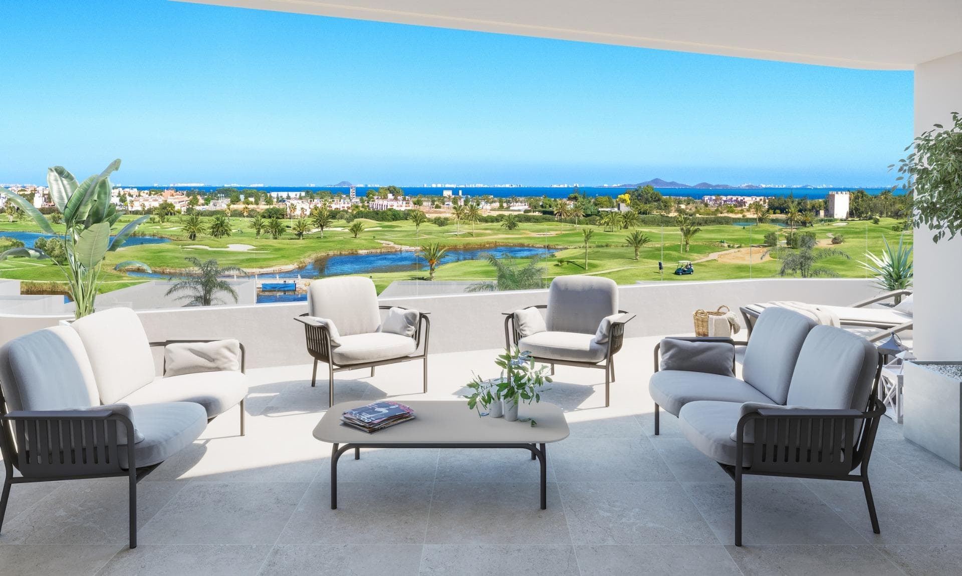 New Build Residential complex in Los Alcazares

Los Alcázares is an idyllic location for those looking to invest in a new residential property on the Costa Cálida. Just 25 minutes from Murcia Airport and approximately 55 minutes from Alicante Airport, this area is conveniently connected by highway to major cities like Cartagena, Murcia, and Alicante, as well as to other beautiful beaches along the Costa Cálida and Costa Blanca.

New build residential development comprises 16 modern 2- and 3-bedroom apartments, along with 6 exclusive 3-bedroom villas. These properties beautifully blend modern design with quality and functionality, catering to a variety of lifestyles. Residents can enjoy stunning views of both the golf course and the picturesque Mar Menor, enhancing the overall living experience.

Situated directly on the first line of the prestigious La Serena Golf course, known for its interwoven lakes and lush vegetation, this location is a golfer's paradise. The course features water hazards on 16 of its 18 holes, providing unique challenges and strategic gameplay for all skill levels. Additionally, the property boasts direct foot access to the town center, allowing residents to experience the tranquil beauty of the area while having access to local amenities and services.

The Mar Menor, Europe's largest saltwater lagoon, is one of the region's prime attractions, covering 170 km² and featuring five charming islands. Its warm, calm waters and gentle waves make it an ideal destination for swimming and a variety of water sports, appealing to both nature enthusiasts and adventure seekers alike.

This exclusive residential development in Los Alcázares is not just a home but a lifestyle choice, combining luxury living with the natural beauty of the Costa Cálida. Whether you're an avid golfer, a water sports enthusiast, or simply seeking a serene coastal retreat, this location offers a unique opportunity to enjoy the best of Mediterranean living.