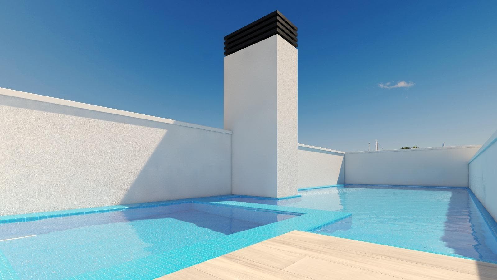 New Build Apartments in Torrevieja, Just 150m from Playa del Cura

Prime Location in Torrevieja, Close to Beaches and Amenities

Experience coastal living at its best with these brand-new apartments and penthouses in Torrevieja, located a mere 150 meters from Playa del Cura. These exclusive residences are nestled in a vibrant neighborhood with all essential amenities within reach, including shops, restaurants, and cafes. Perfectly positioned on Spain’s Costa Blanca, Torrevieja offers residents a Mediterranean climate and relaxed lifestyle with easy access to both Alicante Airport (45 km) and Murcia Airport (65 km).

Modern Design with Spacious Layouts and Quality Finishes

This new residential complex consists of 12 luxurious apartments and penthouses, offering 2 and 3-bedroom units designed for modern comfort. Each unit features an open-plan American-style kitchen that seamlessly flows into the living room, creating an ideal space for relaxation and entertainment. Bedrooms include fitted wardrobes with drawers, while bathrooms boast underfloor heating, high-quality fixtures, and shower enclosures. Large, double-glazed windows with thermal and acoustic insulation provide a quiet, temperature-controlled living environment, ensuring your home is a peaceful retreat.

Premium Exterior and Energy-Efficient Features

Built with energy efficiency in mind, these apartments come with high-quality aluminum exterior carpentry with thermal break technology and automatic motorized shutters. Each unit is pre-installed for climate control through ducted air conditioning and heating, ensuring year-round comfort. For added security, all entrance doors are armored with secure locks, and interior doors are finished in white lacquer. Additionally, each unit is fitted with an energy-saving aerothermal system for hot water, which significantly reduces energy consumption.

Exclusive Rooftop Solarium with Pool

Residents of this modern complex can enjoy exclusive access to a beautiful rooftop solarium with a communal swimming pool, ideal for soaking up the sun and enjoying panoramic views of Torrevieja. The building’s rooftop offers a serene escape and is the perfect place to relax with family or friends.

Living in Torrevieja: A Blend of Culture and Nature

Torrevieja is known for its scenic coastline, beautiful beaches, and unique salt lagoons. The town’s popular seafront promenades and the charming Museo del Mar y de la Sal reflect its fishing and salt-mining history. Just a short drive away, the Natural Park of Las Lagunas de La Mata-Torrevieja offers picturesque trails and two stunning saltwater lagoons, one pink and one green, for nature enthusiasts to explore.

Start Your Coastal Life Today

Don’t miss the chance to own a stylish new home in this exceptional location. Contact us today to schedule a viewing and discover everything these exclusive apartments in Torrevieja have to offer!