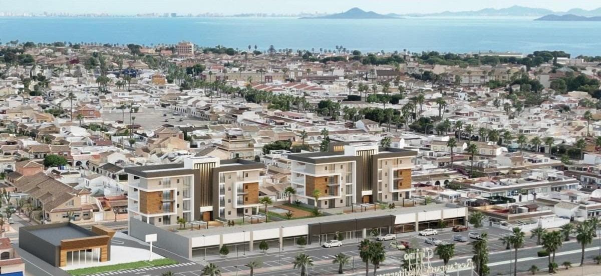 Tourist Apartments with Rental License in Los Narejos, Los Alcázares

Prime Location in Los Alcázares, Murcia
Located in the sought-after residential area of Los Narejos in Los Alcázares, Murcia, these newly built tourist apartments offer the perfect destination for your holidays. Situated just 1.4 km from the beach, this development combines tranquility with convenient access to essential amenities and leisure activities. Surrounded by golf courses and a wide range of services, this is an exceptional opportunity for investment or personal enjoyment.

Modern, Fully Equipped Apartments
This exclusive development features eight stylish apartments, each with 3 bedrooms and 2 bathrooms. Designed for modern living, the properties boast spacious terraces, private gardens, or solariums to suit different lifestyle needs. The building also includes a ground-floor commercial space and a stunning rooftop (first floor) swimming pool for relaxation and entertainment.

High-Quality Features and Finishes
Every apartment comes fully furnished and equipped with the following premium features:
Motorized blinds in all rooms.
Reinforced front door for added security.
Underfloor heating in bathrooms.
Fully fitted bathrooms with furniture, towel racks, and shower screens.
Integrated air conditioning system for year-round comfort.
Exterior and interior lighting.
Kitchen appliances included: extractor hood, ceramic hob, oven, refrigerator, dishwasher, microwave, washing machine, and dryer.
Additional amenities: toaster, bed linen, and kitchenware.
Aerothermal system for energy-efficient hot water supply.
Outdoor showers on solariums.

Distances to Key Points of Interest
Los Narejos Beach: 1.4 km.
Roda Golf Club: 1 km.
Murcia International Airport: 34 km.
Dos Mares Shopping Center: 18 km.
Cartagena Port: 30 km.

A Profitable Investment Opportunity
These tourist apartments come with an active rental license, making them a fantastic option for vacation rentals. Enjoy high demand in a popular holiday destination while benefiting from a well-designed newbuild property.

Your Ideal Home Awaits
Don’t miss the chance to own a fully equipped, modern apartment in the beautiful Los Narejos area. Contact us today for more information or to schedule a visit!