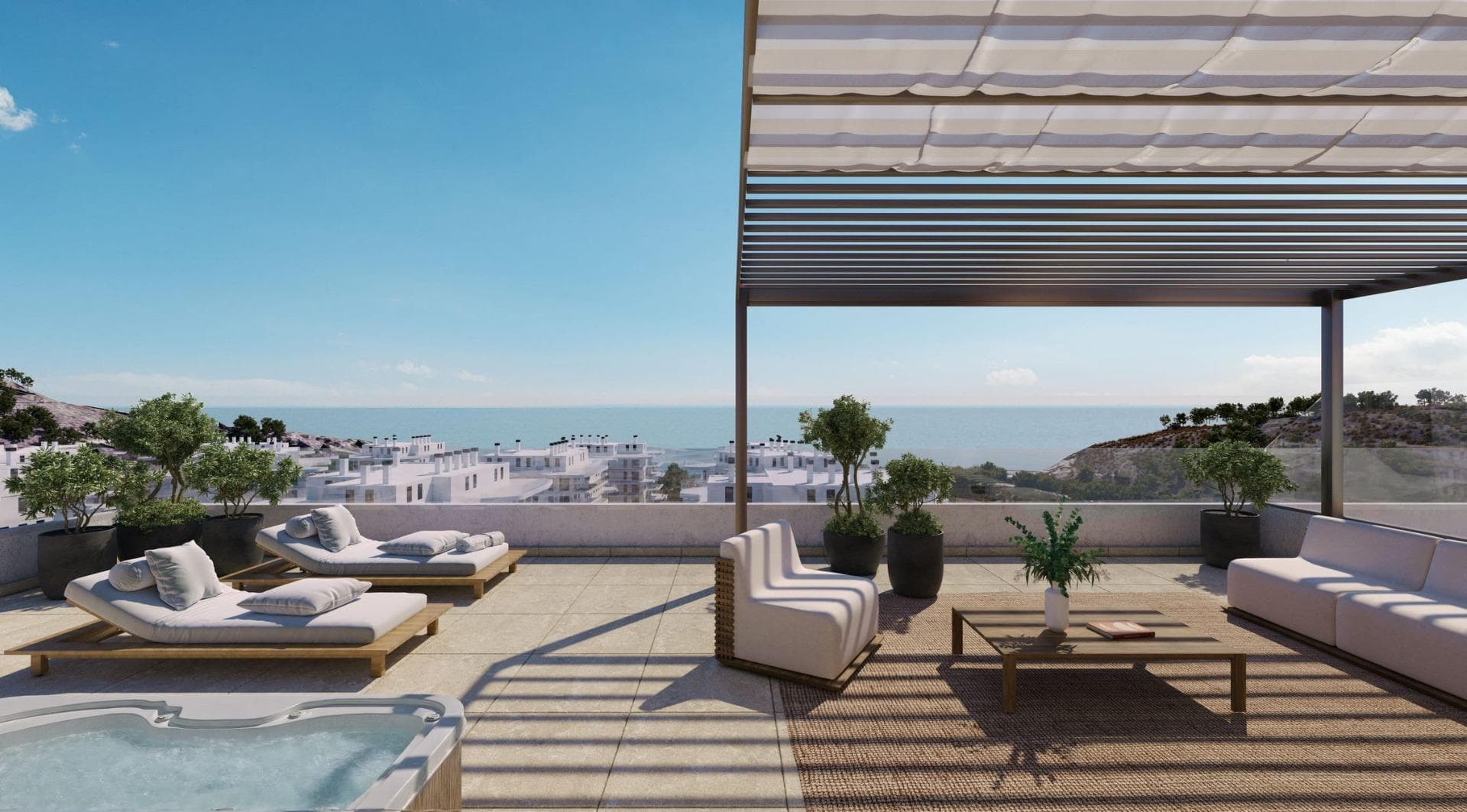 NEW BUILD RESIDENTIAL COMPLEX IN VILLAJOYOSA

New Build residential complex of apartments in Villajoyosa located just 450 meters from the sea.

Modern Apartments with 2-3-4 bedrooms, open plan kitchen with living area, large terraces and a complete urbanisation that includes a social club, gym and swimming pool. 
Ground floor apartments have private garden. Penthouses with private solariums prepared for a jacuzzi.

Close to your new home you will find shopping centres, hospital and all kinds of services just a few minutes away.

Complex located just 2 km from the centre of Villajoyosa and 10 km from Benidorm. 
Your new home is located in an idyllic corner, Playa del Torres, a natural environment. A cove of crystal clear and calm waters, where the turquoise blue is the main protagonist.

All properties has private parking space.

Villajoyosa is a hidden pearl on the Spanish Costa Blanca. This colourful fishing village is located between Benidorm and El Campello, about 30 minutes by car from Alicante airport.

In recent years, the idyllic town has become a sought-after location for second-home residents and tourists. Villajoyosa has a lot to offer, from the wide sandy beach to the narrow and colourful streets of the historic town centre.

Today, more than thirty thousand people live in Villajoyosa and, above all, the colourful houses offer tons of inspiration for the many artists.

Villajoyosa is also known for its delicious Valor chocolate factory museum.