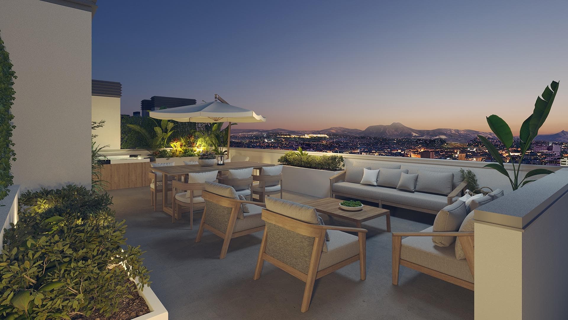 New Construction Residential Development in San Agustín, Alicante, with Stunning City Views

Your Dream Home in a Prime Location with Panoramic Views
Discover your new home in the sought-after San Agustín neighborhood of Alicante, where modern living meets picturesque landscapes. This exclusive residential complex, located near Pau II, offers 48 beautifully designed apartments with 2 or 3 bedrooms. The community features a shared pool, lush gardens, and includes a garage space and storage room for added convenience.

Exclusive Amenities for a Comfortable Lifestyle
Enjoy a range of amenities designed to enhance your quality of life. Nine penthouses in the complex feature private solariums accessible directly from the apartments, offering breathtaking views of Alicante and the iconic Santa Barbara Castle. Additional conveniences include a secure bicycle parking area, making it easy to embrace an active lifestyle.

Your new home features centralized aerothermal water heating for energy efficiency and year-round comfort with integrated air conditioning (hot/cold) distributed through ducts. High-quality PVC or aluminum carpentry with thermal and acoustic insulation ensures a peaceful, climate-efficient environment.

Conveniently Connected to Everything You Need
Located between Gran Vía and Vía Parque, the development offers excellent connectivity to the city center and major thoroughfares like the A7 highway. The central location is ideal for families and professionals, with nine educational institutions of all levels within close proximity.

For daily needs, you’ll find four large supermarkets and the Isla de Corfú Shopping Center nearby, offering gyms, restaurants, and a variety of shops. Everything you need is within walking distance, allowing you to leave your car at home.

A Neighborhood Rich in Accessibility and Natural Beauty
The San Agustín neighborhood sits atop a gentle hill, offering panoramic views of the city skyline, Monte Benacantil, and surrounding mountains. Alicante’s Mediterranean climate makes outdoor living a joy year-round, with plenty of green spaces and leisure options nearby.

Key distances:
Alicante city center: 2 km
Alicante-Elche Airport: 14 km
Playa de San Juan (beach): 6 km
Alicante Golf Course: 7 km
Port of Alicante: 5 km

Experience the Best of Alicante Living
Alicante’s exceptional climate, vibrant culture, and excellent infrastructure make it one of Spain’s most desirable cities to call home. This new residential development in San Agustín combines stylish design with an unbeatable location, making it the ideal place for your next chapter.

Contact us today to schedule a visit and make this dream home yours!