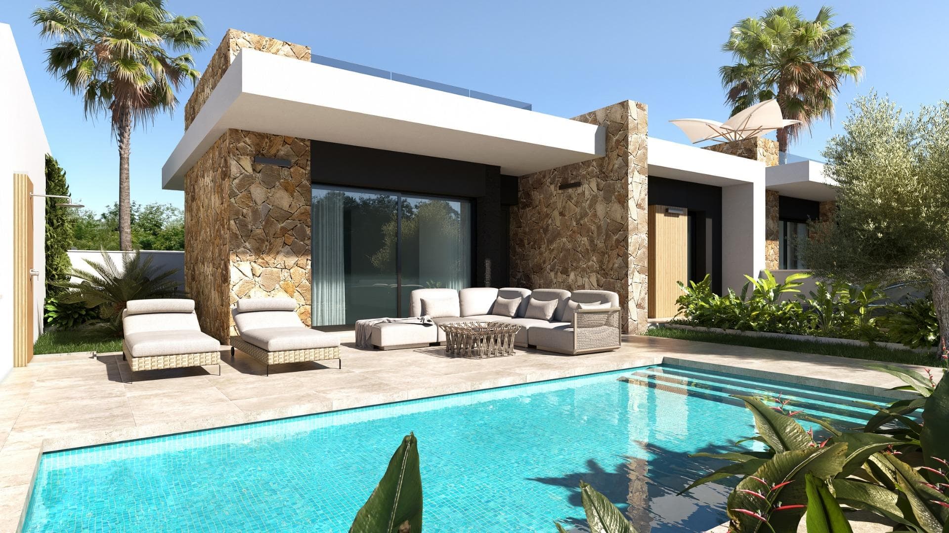 Exclusiva vida mediterránea en Lo Marabú, Ciudad Quesada&#13;&#13;Ubicación privilegiada con naturaleza y comodidad&#13;Descubra el encanto de vivir en Lo Marabú, Ciudad Quesada, una exclusiva zona residencial que combina el confort moderno con la belleza de la naturaleza mediterránea. Enclavada en una ubicación privilegiada, esta urbanización ofrece fácil acceso a los servicios esenciales a la vez que proporciona un entorno sereno y tranquilo. A poca distancia en coche, encontrará las impresionantes lagunas saladas de La Mata y Torrevieja, un paraíso para los entusiastas de la naturaleza, los fotógrafos y los que buscan bienestar.&#13;&#13;Hermosas playas y actividades al aire libre&#13;A sólo 15 minutos en coche, las playas vírgenes de Guardamar del Segura y Torrevieja invitan a disfrutar de dunas doradas y aguas cristalinas. Estas joyas costeras ofrecen oportunidades para relajarse, practicar deportes acuáticos y dar pintorescos paseos por la orilla. Para los entusiastas del aire libre, la zona cuenta con numerosas rutas de senderismo y ciclismo, mientras que los amantes del golf apreciarán la proximidad a varios campos de golf de prestigio, proporcionando una experiencia deportiva de primera clase.&#13;&#13;Viviendas y servicios de alta calidad&#13;Este complejo residencial cuenta con viviendas cuidadosamente diseñadas, entre las que se incluyen:&#13;&#13;Bungalows: Unidades de planta baja con jardín privado u opciones de planta alta con solárium. Todos los bungalows incluyen dos dormitorios, dos baños, una plaza de aparcamiento y un trastero, alrededor de una zona comunitaria central con piscina y jardines paisajísticos.&#13;&#13;Chalets: Viviendas independientes de tres dormitorios y 2/3 baños, disponibles en una o dos plantas. Cada villa incluye piscina privada, solarium y aparcamiento dentro de la parcela. También hay sótanos opcionales.&#13;&#13;Confort moderno y características excepcionales&#13;Todas las viviendas están construidas con materiales y acabados de primera calidad:&#13;Ventanas de PVC con doble acristalamiento y persianas motorizadas con mando a distancia.&#13;Suelo radiante eléctrico en baños.&#13;Instalación de aire acondicionado por conductos.&#13;Chalets con piscinas privadas (3,00 x 6,00 m) y duchas de acero inoxidable.&#13;Piscinas comunitarias con zona infantil para los residentes de los bungalows.&#13;Como oferta especial de lanzamiento, algunas viviendas incluyen electrodomésticos y un paquete de muebles.&#13;&#13;Excelente conectividad y puntos de interés locales&#13;Estratégicamente situada en Rojales, Alicante, esta promoción ofrece excelentes infraestructuras y conectividad:&#13;Aeropuerto de Alicante-Elche (ALC): 38 km (35 minutos en coche).&#13;Aeropuerto Murcia-Corvera (RMU): 65 km (50 minutos en coche).&#13;La proximidad a las principales carreteras, como la AP-7 y la N-332, garantiza un fácil acceso a las ciudades y lugares de interés cercanos.&#13;Los centros comerciales locales, restaurantes y servicios diarios están a poca distancia.&#13;&#13;Disfrute de la vida mediterránea&#13;Con su mezcla perfecta de vida moderna, belleza natural y comodidad sin igual, este complejo residencial en Lo Marabú es la opción ideal para aquellos que buscan un estilo de vida de alta calidad. No pierda la oportunidad de invertir en la casa de sus sueños en el corazón del Mediterráneo. &#13;&#13;Póngase en contacto con nosotros hoy mismo para concertar una visita o para obtener más información sobre esta excepcional promoción.&#13;