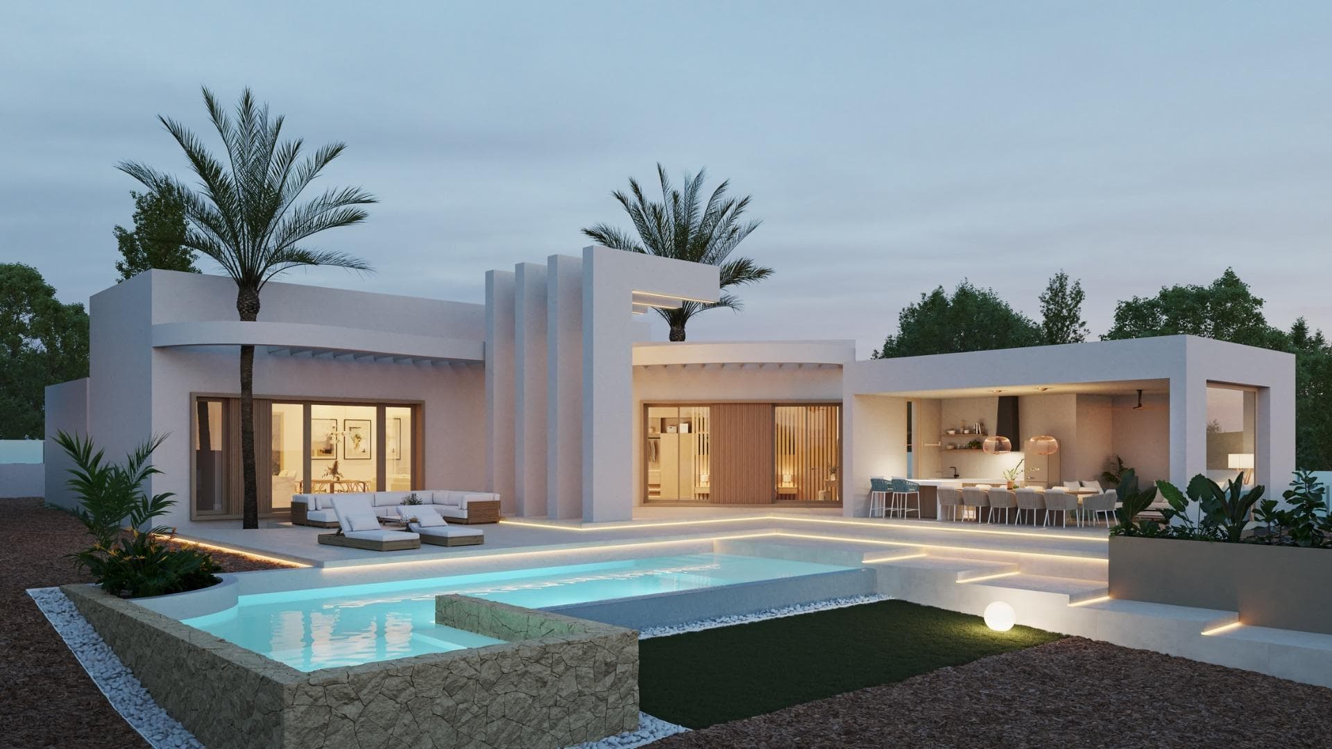 Exclusivas villas de nueva construcción en Algorfa, cerca de La Finca Golf Resort&#13;&#13;Vida tranquila en una ubicación privilegiada&#13;Descubra estas lujosas villas de nueva construcción en la pintoresca localidad de Algorfa, enclavadas en amplias parcelas rústicas de más de 10.000 m². Situadas a sólo 2 km de La Finca Golf Resort y cerca del Club de Tenis Almoradí, estas propiedades están diseñadas para aquellos que valoran la privacidad, la elegancia y la proximidad a instalaciones recreativas de primer nivel.&#13;&#13;Situado en el corazón de la Costa Blanca Sur, Algorfa ofrece un entorno sereno rodeado de naturaleza, con fácil acceso a las arenas doradas de la playa de Guardamar, a sólo un corto trayecto en coche. Esta idílica ubicación garantiza un estilo de vida que equilibra la relajación y la comodidad.&#13;&#13;Amplias villas de 4 dormitorios con opciones de personalización&#13;Estas elegantes villas cuentan con cuatro amplios dormitorios, con la opción de añadir un quinto dormitorio, un solarium o una planta subterránea por un coste adicional. Diseñadas con una distribución de concepto abierto, las viviendas cuentan con:&#13;Una moderna cocina perfectamente integrada con la zona de estar.&#13;Grandes ventanales y puertas correderas de cristal que proporcionan abundante luz natural y ventilación.&#13;Acceso directo a una terraza y piscina privadas, perfectas para disfrutar de los soleados días mediterráneos.&#13;Aparcamiento privado en la parcela para mayor comodidad.&#13;&#13;Características premium para un confort moderno&#13;Cada villa está equipada con acabados de alta calidad y características de última generación para garantizar el máximo confort y sostenibilidad:&#13;Iluminación LED en toda la casa.&#13;Persianas eléctricas motorizadas para mayor facilidad de uso.&#13;Puerta de entrada automatizada para mayor seguridad.&#13;Calentador de agua aerotérmico Ariston para mayor eficiencia energética.&#13;Suelo radiante en los baños para mayor lujo.&#13;Piscina privada para relajarse y divertirse.&#13;Sistema de paneles solares para una vida ecológica.&#13;Sistema completo de aire acondicionado.&#13;Video portero para mayor comodidad y seguridad.&#13;&#13;Proximidad a puntos de interés clave&#13;Estas villas están idealmente situadas para proporcionar acceso a los servicios y atracciones esenciales:&#13;La Finca Golf Resort: 2 km.&#13;Playa de Guardamar: 12 km (aproximadamente 15 minutos en coche).&#13;Aeropuerto de Alicante: 40 km (35 minutos en coche).&#13;Aeropuerto de Murcia: 55 km (45 minutos en coche).&#13;Centros Comerciales: Zenia Boulevard, a sólo 25 minutos.&#13;Carreteras principales: La autopista AP-7 garantiza un rápido acceso a poblaciones cercanas como Orihuela, Elche, Murcia y Alicante.&#13;&#13;Su retiro mediterráneo le espera&#13;Aproveche la oportunidad de poseer un lujoso chalet en Algorfa, que combina diseño moderno, encanto tradicional y un relajado estilo de vida mediterráneo. Póngase en contacto con nosotros hoy mismo para concertar una visita y empezar a vivir su sueño.&#13;