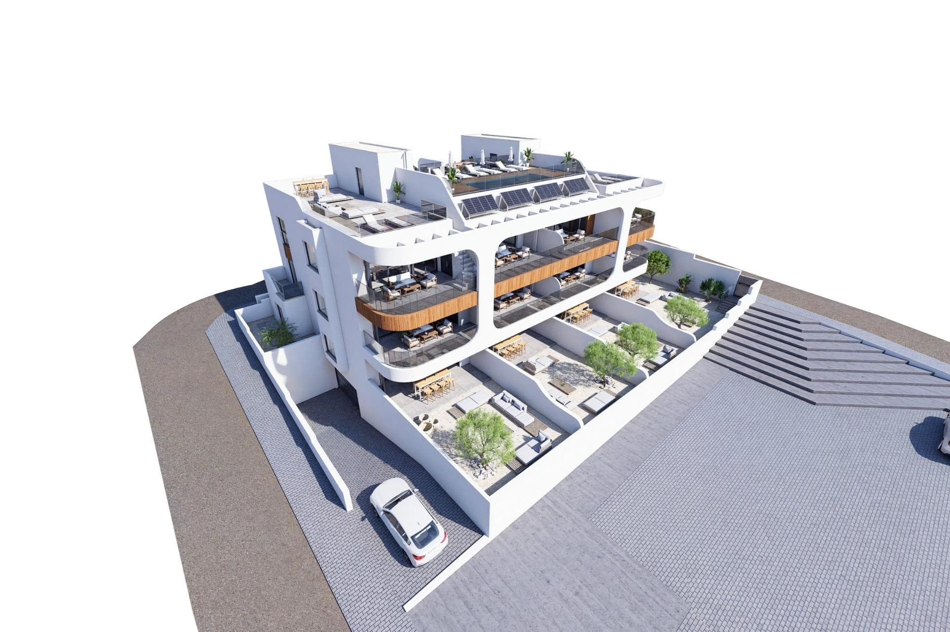 Apartamentos de Obra Nueva en Benijófar – Diseño, Confort y Ubicación Privilegiada

Viviendas Exclusivas en una Zona de Gran Crecimiento
Ubicados a la entrada de Benijófar, en una de las áreas con mayor desarrollo de la Costa Blanca Sur, estos apartamentos combinan arquitectura contemporánea, materiales de alta calidad y una ubicación estratégica.

Esta promoción es perfecta tanto para quienes buscan una vivienda moderna y funcional como para aquellos que desean realizar una inversión segura en una zona con gran proyección.

Diseño Moderno y Máximo Confort
Cada apartamento ha sido diseñado para ofrecer un ambiente espacioso y luminoso, con acabados de primer nivel y un estilo vanguardista. Las viviendas cuentan con:

3 dormitorios y 2 baños con materiales de alta calidad.
Salón-comedor amplio con una innovadora distribución.
Cocina de concepto abierto, totalmente equipada con muebles altos y bajos.
Mueble giratorio para TV y seating window, un espacio exclusivo para disfrutar de las vistas.
Acceso a la espectacular zona común en la azotea, con piscina y solárium, ideal para relajarse.
Además, cada vivienda incluye:

Preinstalación de climatización y calefacción por conductos.
Carpintería exterior con rotura de puente térmico y cristales dobles.
Producción de agua caliente sanitaria mediante aerotermia.
Puerta de entrada de seguridad para mayor tranquilidad.
Plaza de aparcamiento y trastero en sótano, con acceso por ascensor hasta la azotea.

Benijófar: Un Pueblo con Encanto y Todas las Comodidades
Benijófar es una localidad con una perfecta combinación de tradición y modernidad. Su iglesia, tiendas locales, supermercados, farmacias y restaurantes crean un ambiente acogedor durante todo el año. Además, los amantes de la naturaleza pueden disfrutar de su parque natural, perfecto para pasear y explorar.

Su ubicación estratégica permite un fácil acceso a:

Playas de Guardamar del Segura – 8 km.
Campos de Golf La Finca y La Marquesa – 6 km.
Parques acuáticos de Rojales y Torrevieja – 4 km y 12 km.
Centro Comercial Zenia Boulevard – 17 km.
Aeropuerto de Alicante – 35 km.

Su Nuevo Hogar en la Costa Blanca le Espera
Disfrute del lujo, la comodidad y la excelente ubicación de estos modernos apartamentos en Benijófar. No pierda esta oportunidad y contáctenos hoy mismo para concertar una visita y descubrir su futuro hogar en la Costa Blanca.