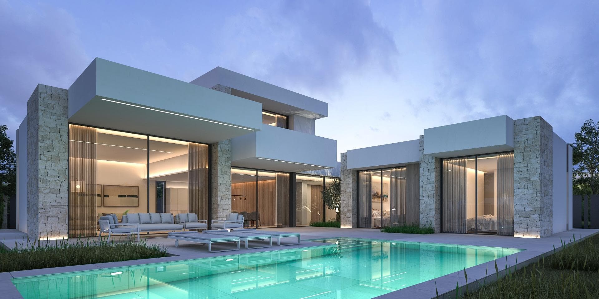 Exclusivas Villas Modernas en Dénia - Lujo Contemporáneo Cerca de la Playa

Elegantes Villas con Piscina Privada y Encanto Mediterráneo
Descubra estas exclusivas villas modernas en Dénia, diseñadas para ofrecer confort, estilo y funcionalidad en una ubicación privilegiada. Con una arquitectura contemporánea, elegantes detalles en piedra natural y grandes ventanales, estas viviendas están bañadas por la luz natural, creando espacios luminosos y acogedores. El jardín privado y la piscina proporcionan el entorno perfecto para disfrutar del estilo de vida mediterráneo durante todo el año.

Amplia distribución y diseño de alta calidad
Estas villas están cuidadosamente distribuidas en dos niveles:

Planta baja: Dos amplios dormitorios con baños en suite, un aseo de invitados, un lavadero y un trastero para mayor comodidad.
Primera planta: Un lujoso dormitorio principal con baño en suite y terraza privada, que ofrece vistas panorámicas abiertas.

Ubicación privilegiada - A poca distancia de la playa y del centro de la ciudad
Situada en una zona tranquila pero bien comunicada, esta villa es ideal como residencia permanente o como oportunidad de inversión. La playa está a sólo 900 metros de distancia, lo que le permite tomar un refrescante baño o disfrutar de un relajante paseo por la orilla en cuestión de minutos. El centro de la ciudad está a sólo 1 km, donde encontrará tiendas, mercados, restaurantes y servicios esenciales.

Excelente conectividad y servicios cercanos
Dénia es una vibrante ciudad costera de la Costa Blanca, conocida por su encantador casco antiguo, su hermoso puerto deportivo y su excelente gastronomía. Esta villa disfruta de una conectividad excepcional con puntos de interés clave:

Centro de Dénia - 1 km (10 minutos a pie)
Playa de Dénia - 900 m (10 minutos a pie)
Puerto Deportivo de Dénia - 2 km (5 minutos en coche)
La Sella Golf Resort - 8 km (12 minutos en coche)
Aeropuerto de Alicante - 104 km (1 hora en coche)
Aeropuerto de Valencia - 110 km (1 hora 15 minutos en coche)
La propiedad también está bien comunicada por transporte público, con paradas de autobús y tranvía cercanas, así como rápido acceso a las autopistas AP-7 y N-332.

Su hogar perfecto en la Costa Blanca
Este impresionante chalet de obra nueva se encuentra actualmente en construcción, ofreciéndole la oportunidad de asegurarse una vivienda moderna y de alta calidad en una de las zonas más solicitadas de Dénia.

¡No pierda esta oportunidad! Póngase en contacto con nosotros hoy mismo para más información o para concertar una visita.