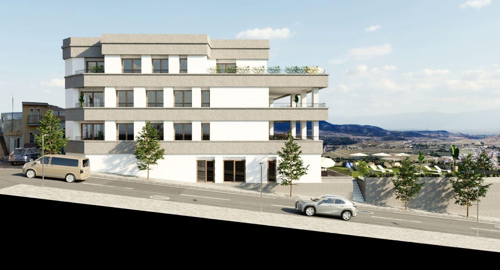 Exclusivos Apartamentos de Obra Nueva con Vistas a los Viñedos en Hondón de las Nieves

Viviendas Modernas en un Entorno Natural Único
Descubra esta nueva promoción de apartamentos en Hondón de las Nieves, un encantador pueblo situado en un hermoso valle rodeado de olivares y almendros. Este residencial ofrece 15 exclusivas viviendas de 2 y 3 dormitorios, todas diseñadas para ofrecer el máximo confort, eficiencia energética y unas impresionantes vistas a los viñedos del Vinalopó.

Ubicado en el Vinalopó Medio, este tranquilo enclave es ideal para quienes buscan un estilo de vida mediterráneo relajado, con fácil acceso a la naturaleza y a todos los servicios esenciales.

Características de Alta Calidad y Diseño Moderno
Cada apartamento ha sido diseñado con materiales de primera calidad y una distribución funcional, ofreciendo:

Espacios amplios y diáfanos, ideales para la vida moderna.
Cocinas completamente amuebladas con encimeras de granito.
Baños de alta gama con cisternas empotradas y sanitarios de primera calidad.
Eficiencia energética con sistema de aerotermia para agua caliente.
Preinstalación de aire acondicionado por conductos, garantizando confort en todas las estaciones.
Ventanas de aluminio con doble acristalamiento, proporcionando aislamiento térmico y acústico.
Puerta de entrada de seguridad reforzada para mayor tranquilidad.
Plaza de aparcamiento y trastero en sótano, incluidos en el precio.
Ascensor en el edificio, asegurando accesibilidad y comodidad.
Placas solares en la azotea para mejorar la eficiencia energética y reducir costes de mantenimiento.
Además, el residencial cuenta con una piscina comunitaria, perfecta para disfrutar del clima mediterráneo.

Ubicación Privilegiada en Hondón de las Nieves
Hondón de las Nieves es una localidad con gran tradición vinícola, famosa por su uva de mesa con denominación de origen Vinalopó. Rodeado por la Sierra de Crevillente, el entorno ofrece numerosas rutas de senderismo, espacios naturales y una rica oferta cultural e histórica.

Desde su nueva vivienda, tendrá acceso rápido a los principales puntos de interés de la zona:

Aeropuerto de Alicante – 30 km (30 minutos en coche)
Playas de Alicante – 35 km (35 minutos en coche)
Elche – 20 km (20 minutos en coche)
Parque Natural de Crevillente – 10 km (15 minutos en coche)
Campos de golf – 25 km (30 minutos en coche)

Un Hogar Ideal en la Costa Blanca
Disfrute de la tranquilidad del Valle del Hondón, sin renunciar a la proximidad de Alicante y Elche. Ya sea como residencia habitual, casa de vacaciones o inversión inmobiliaria, estos modernos apartamentos son una opción inmejorable.

Contacte con nosotros hoy mismo para más información o para concertar una visita.