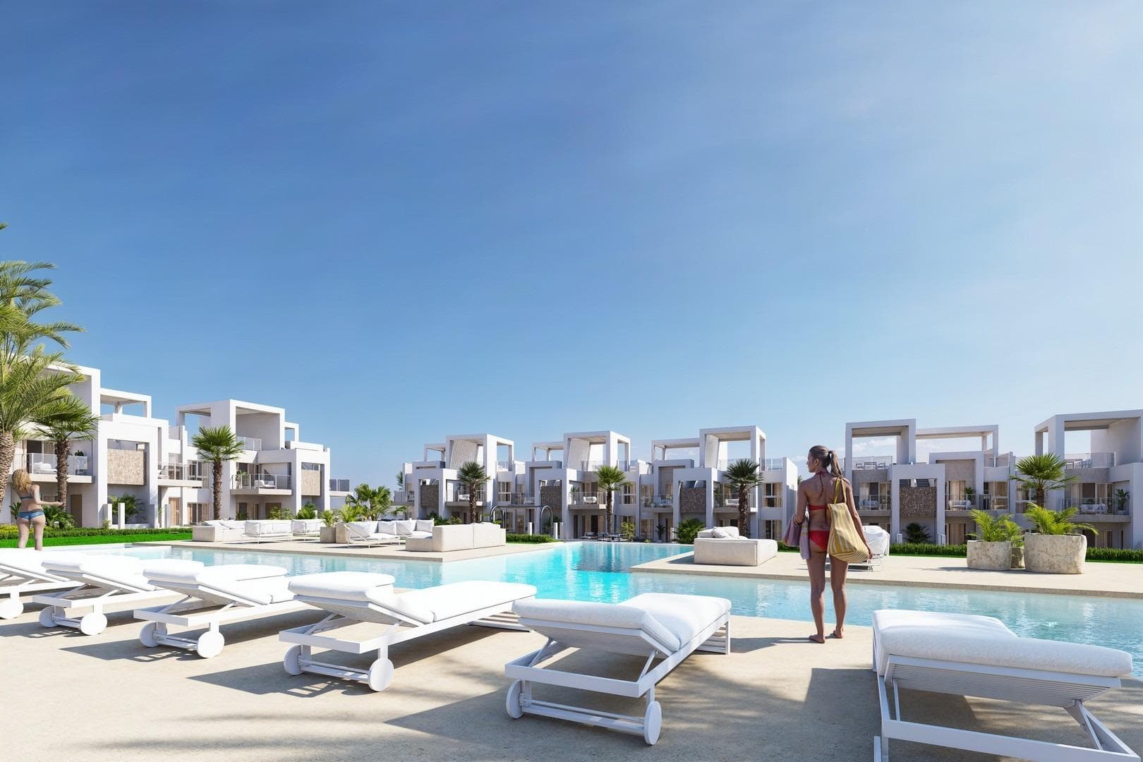 Exclusivas Viviendas de Obra Nueva en Lo Marabú, Ciudad Quesada

Diseño Moderno y Máximo Confort en un Entorno Mediterráneo
Descubra este espectacular complejo residencial en Lo Marabú, Ciudad Quesada, compuesto por 80 viviendas de 2 y 3 dormitorios con 2 baños. Diseñadas con un enfoque moderno y eficiente, estas propiedades ofrecen amplias terrazas, ventilación cruzada y acabados de alta calidad para maximizar el confort y la eficiencia energética.

Las viviendas en planta baja cuentan con jardines privados, mientras que las de la planta alta disponen de soláriums privados con preinstalación para jacuzzi y ducha exterior. Además, el residencial dispone de piscinas comunitarias rodeadas de jardines, creando un ambiente perfecto para el relax y la convivencia.

Características de Alta Calidad para un Estilo de Vida Exclusivo
Cada vivienda ha sido diseñada para ofrecer el máximo confort, con materiales de primera calidad y un diseño contemporáneo:

Amplios ventanales correderos de aluminio con rotura de puente térmico.
Persianas motorizadas para mayor comodidad.
Cristales Climalit 4+4/14/4+4 para aislamiento térmico y acústico.
Puerta de entrada acorazada con cerradura de seguridad.
Cocinas totalmente amuebladas con electrodomésticos incluidos.
Baños con muebles, espejos y mamparas de ducha.
Sistema de aerotermia de 150L para agua caliente.
Instalación completa de aire acondicionado por conductos (frío/calor).
Iluminación en todas las estancias ya incorporada.
Plaza de parking incluida.

Gracias a su diseño pasante de doble fachada, las viviendas ofrecen ventilación natural cruzada, proporcionando frescor en verano y reduciendo el consumo energético en climatización.

Ubicación Privilegiada en Ciudad Quesada
Lo Marabú es una exclusiva zona residencial dentro de Ciudad Quesada (Rojales), rodeada de espacios naturales y con todos los servicios a su alcance. La urbanización se encuentra muy cerca de las Lagunas Saladas de La Mata y Torrevieja, un entorno ideal para disfrutar de la naturaleza y mejorar el bienestar.

Desde su nueva vivienda, tendrá acceso rápido a los principales puntos de interés de la zona:

Playas de Guardamar del Segura y Torrevieja – 10 km (15 minutos en coche).
Aeropuerto de Alicante-Elche (ALC) – 38 km (35 minutos en coche).
Aeropuerto de Murcia-Corvera (RMU) – 65 km (50 minutos en coche).
Campos de golf de prestigio – A menos de 5 km.
Centros comerciales y restaurantes – A pocos minutos.
Acceso rápido a las carreteras AP-7 y N-332, conectando con toda la Costa Blanca.

Un Hogar Perfecto para Disfrutar del Mediterráneo
Con su combinación de diseño moderno, ubicación estratégica y entorno natural excepcional, estas viviendas en Lo Marabú son ideales tanto para residencia permanente, casa de vacaciones o inversión inmobiliaria.

No pierda esta oportunidad única. Contáctenos hoy mismo para más información o para concertar una visita a su futura vivienda en Ciudad Quesada.