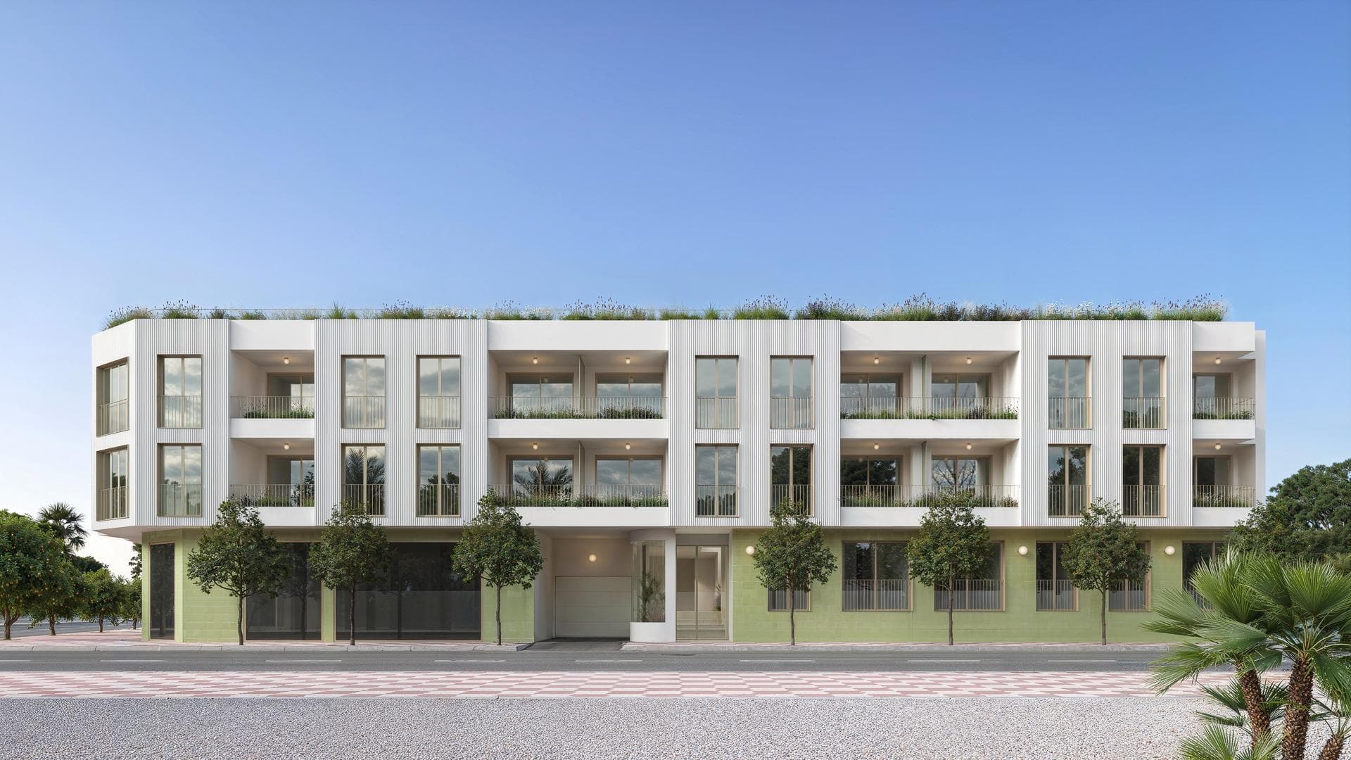 Apartamentos de Obra Nueva en Jacarilla, Alicante - Tranquilidad y Confort

Modernos Apartamentos con Parking Privado y Trastero
Descubra este exclusivo complejo residencial de obra nueva en Jacarilla, que ofrece 37 modernos apartamentos diseñados para el confort y la comodidad. Elija entre distribuciones de 2 y 3 dormitorios, con opciones que incluyen:

7 apartamentos en planta baja con patio interior privado.

30 viviendas en primera y segunda planta con terrazas con vistas abiertas al campo.

Plaza de aparcamiento privada y trastero incluidos en cada apartamento.

Todas las viviendas están equipadas con cuarto de baño completo, cocina amueblada y preinstalación de aire acondicionado. Las salas de estar y dormitorios se benefician de persianas eléctricas, proporcionando comodidad y seguridad.

Ubicación privilegiada en Jacarilla - Un pueblo tranquilo con excelente conectividad
Situado en el corazón de la Vega Baja, Alicante, Jacarilla es un encantador pueblo tradicional español conocido por su patrimonio agrícola, plantaciones de cítricos y paisajes pintorescos. A pesar de su entorno tranquilo, Jacarilla ofrece fácil acceso a los servicios esenciales, incluyendo supermercados, restaurantes, farmacias, y mucho más.

El pueblo goza de excelentes conexiones por carretera:

Orihuela Ciudad - 10 km.
Guardamar del Segura y Playas del Mediterráneo - 15 km.
Torrevieja - 20 km.
Aeropuerto de Alicante-Elche (ALC) - 50 km (40 minutos en coche).
Campos de Golf (Vistabella Golf, La Finca Golf &amp; La Marquesa Golf) - A 10-15 km.

Servicios comunitarios - Relájese y disfrute
El complejo residencial está diseñado para ofrecer relajación y ocio, con:

Piscina chill-out en la azotea (8x3m, 80 cm de profundidad).
Solarium comunitario en la azotea con impresionantes vistas panorámicas.

Una inversión ideal o una casa de vacaciones en el corazón de la Costa Blanca
Tanto si busca una residencia permanente, una casa de vacaciones o una inversión sólida, estos apartamentos a estrenar en Jacarilla ofrecen una excelente oportunidad para disfrutar del estilo de vida mediterráneo en un lugar tranquilo pero bien comunicado.

Póngase en contacto con nosotros hoy mismo para programar una visita o recibir más información sobre esta fantástica promoción.