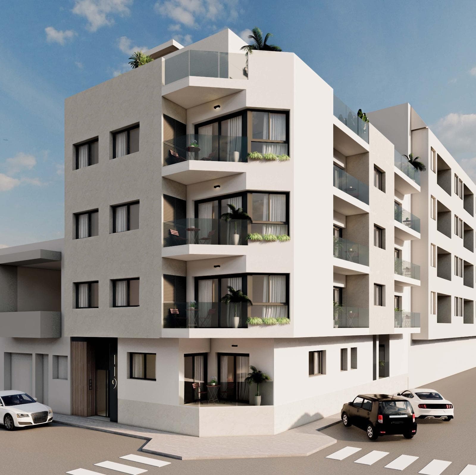 Modernos apartamentos de nueva construcción en Guardamar del Segura, cerca de la playa

Exclusivo complejo en el corazón de Guardamar
Descubra este nuevo edificio residencial que ofrece 13 elegantes apartamentos situados en el centro de Guardamar del Segura, una de las ciudades más deseadas del sur de la Costa Blanca. Diseñado pensando en la comodidad y la funcionalidad, este complejo cuenta con apartamentos de 1 y 2 dormitorios a solo 550 metros de la playa y a un corto paseo de tiendas, supermercados, restaurantes, transporte público y otros servicios esenciales.

Diseño contemporáneo y acabados de calidad
Cada apartamento cuenta con una cocina americana de planta abierta, un luminoso salón-comedor, armarios empotrados y una terraza privada. El edificio incluye un ascensor para 6 personas, y todos los residentes tienen acceso a un solárium comunitario en la azotea con duchas y césped artificial, perfecto para disfrutar del sol y la brisa marina.

Las especificaciones de alta calidad incluyen:

Ventanas de aluminio con sistema de rotura de puente térmico
Puerta principal blindada para mayor seguridad
Sistema de agua caliente aerotérmica
Muebles de baño suspendidos con lavabo integrado, espejo y mamparas de ducha correderas
Preinstalación de aire acondicionado por conductos

Ubicación ideal con gran conectividad
Guardamar del Segura es una encantadora ciudad costera conocida por sus 11 km de playas naturales, su frondoso pinar y su relajado estilo de vida mediterráneo. Este complejo de apartamentos está idealmente situado para disfrutar de todo lo que la ciudad tiene para ofrecer, incluyendo:

Puerto deportivo de Guardamar - 1,5 km
Supermercados, ayuntamiento y centro de salud: a menos de 500 m.
Estación de autobuses: 300 m.
Playas: 550 m.
Campo de golf La Marquesa (Ciudad Quesada): 6,5 km.
Aeropuerto de Alicante (El Altet): 20 km.
Centro comercial Zenia Boulevard: 30 km.

Guardamar también cuenta con una amplia gama de servicios durante todo el año, como un complejo deportivo con pistas de tenis, pádel y fútbol, y una piscina cubierta climatizada, así como una biblioteca pública con WiFi gratuito y acceso a ordenadores. Su proximidad al aeropuerto y a la costa la convierte en un destino perfecto tanto para vivir de forma permanente como para escapadas vacacionales.

Tu refugio junto a la playa te espera
Estos modernos apartamentos en Guardamar del Segura son ideales para aquellos que buscan disfrutar de la vida junto al mar con todas las comodidades de una ciudad española vibrante pero tranquila. ¡Póngase en contacto con nosotros hoy mismo para obtener más información o para programar una visita!