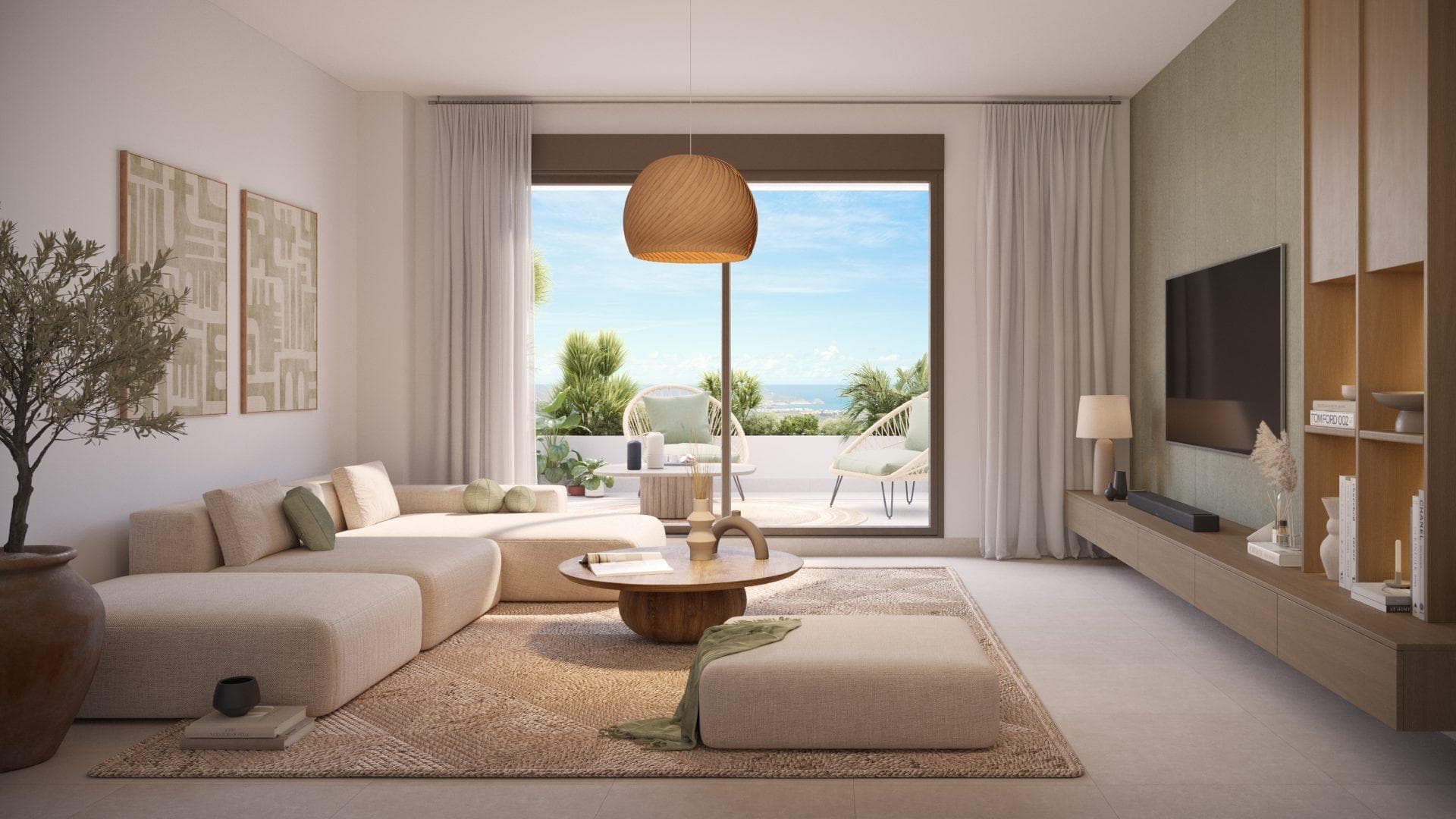 Nybyggede leiligheter med utsikt over havet og golfbanen i Pulpí, Almería

Privilegert beliggenhet mellom havet og fjellene
Dette eksklusive nye boligprosjektet ligger i Pulpí, Almería, ved siden av den imponerende golfbanen Mundo Aguilón, og tilbyr en perfekt balanse mellom natur, komfort og middelhavsliv. Beliggenheten i et fredelig område mellom havet og fjellene inviterer til en aktiv og avslappet livsstil hele året.

Bare 4 km fra noen av de beste uberørte strendene på Middelhavskysten, er prosjektet omgitt av natur, golf og et veletablert miljø som er ideelt for både permanent opphold og ferieopphold.

Moderne boliger med store terrasser og naturskjønn utsikt
Komplekset består av 54 nybygde leiligheter med 1, 2 og 3 soverom, hver med privat parkeringsplass og bod. Boligene er designet med en moderne og funksjonell planløsning som utnytter det naturlige lyset og tilbyr romslige terrasser med fantastisk utsikt over golfbanen og havet.

Høy kvalitet på finish inkluderer:

Doble vinduer med termisk brudd
Forsterkede sikkerhetsdører
Fullt installert klimaanlegg
Energieffektivitetsklasse A
Disse funksjonene sikrer optimal komfort, lydisolering og temperaturkontroll hele året.

Eksepsjonelle fellesarealer for alle livsstiler
Boligkomplekset er designet for å forbedre livskvaliteten din med fasiliteter for hele familien, inkludert:

Et stort felles svømmebasseng perfekt for solfylte dager
Et eget treningsrom for å holde seg i form uten å forlate eiendommen
Et klubbhus eller fellesareal, ideelt for sosialt samvær og fritid

Disse fellesarealene, kombinert med de rolige omgivelsene, gjør dette prosjektet til et ideelt valg for familier, par, pensjonister eller investorer som ønsker en høy kvalitet på livet ved kysten.

Nær golf, strender og viktige tjenester
Dette prosjektet ligger ved Mundo Aguilón Golf, en av de vakreste og mest utfordrende golfbanene i Almería, og er ideelt for golfelskere. Det ligger også praktisk til i nærheten av:

Villaricos marina – 13 km
Kjøpesentre i Águilas – 15 km
Desert Springs Golf Resort – 18 km
Almería internasjonale lufthavn – 95 km
Murcia-Corvera lufthavn – 115 km

Invester i kvalitetsliv på Almería-kysten
Enten du er på utkikk etter en primærbolig, en fritidsbolig ved sjøen eller en lønnsom investering i ferieutleie, tilbyr dette nye boligprosjektet i Pulpí komfort, utsikt og livsstil i et av de mest lovende områdene på Costa de Almería.

Kontakt oss nå for mer informasjon eller for å bestille en visning og oppdage ditt nye hjem omgitt av sjø, golf og sol.