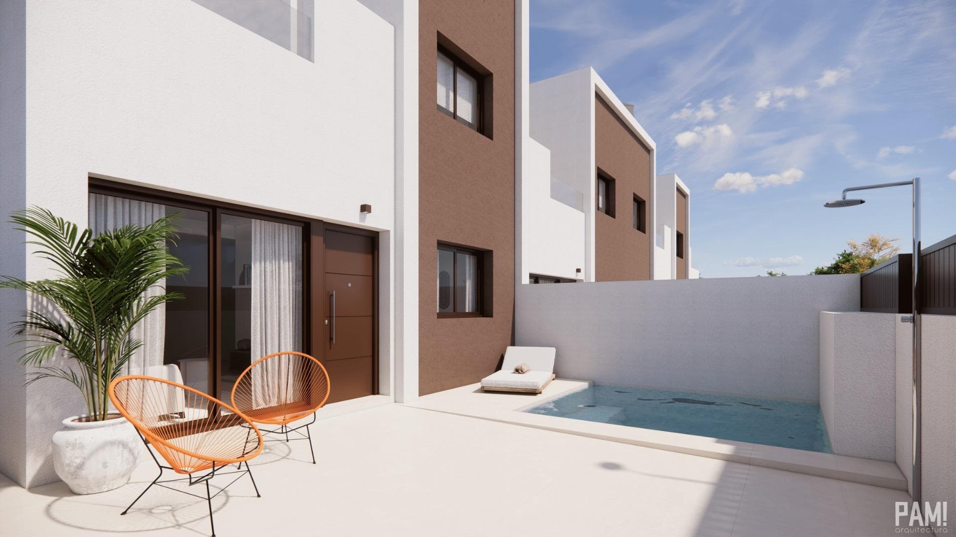 Modern New Build Villas with Optional Private Pool in Pilar de la Horadada

Exclusive Development of 4 Contemporary Homes

This limited collection of four newly built semi-detached and terraced villas is located in a peaceful area of Pilar de la Horadada, just a few minutes from the town centre and 3 km from the Mediterranean beaches. Designed with a focus on comfort, style and energy efficiency, each home offers spacious living with the option to add a private pool and on-plot parking.

Elegant Design and Outdoor Living

Each villa includes three bedrooms and two full bathrooms, thoughtfully laid out across a bright and open-plan interior. A private garden and a generous rooftop solarium with pre-installation for an outdoor kitchen provide the perfect spaces to enjoy the Costa Blanca’s year-round sunshine. The optional private pool adds an extra level of comfort for relaxing or entertaining.

High-Quality Features and Finishes

The homes are equipped with modern materials and finishes to ensure lasting quality and convenience:

Armoured front door for added security
Exterior carpentry in PVC with thermal break for improved insulation
Fully furnished bathrooms with shower screens
Underfloor heating in bathrooms for added comfort
Aerothermal system for domestic hot water
Pre-installed ducted air conditioning throughout

Live in Pilar de la Horadada: A Town Full of Charm

Pilar de la Horadada is a traditional Spanish town known for its friendly atmosphere and excellent infrastructure. The town offers everything you need for daily living, including supermarkets, restaurants, boutiques, and charming plazas. A short walk brings you to the vibrant centre, where you can enjoy local tapas, cultural events, and weekly markets.

Close to Beaches, Golf and Services

Torre de la Horadada and Mil Palmeras beaches: 3 km (5 minutes)
La Zenia Boulevard shopping centre: 15 km (15 minutes)
Lo Romero Golf: 7 km (10 minutes)
Corvera Murcia Airport: 40 km (40 minutes)
Alicante International Airport: 55 km (55 minutes)

Secure Your Costa Blanca Property Now

Whether you are looking for a full-time residence, a holiday getaway, or an investment property, these new homes in Pilar de la Horadada offer an unbeatable location, modern features, and Mediterranean lifestyle. Contact us today for more details or to schedule your visit.