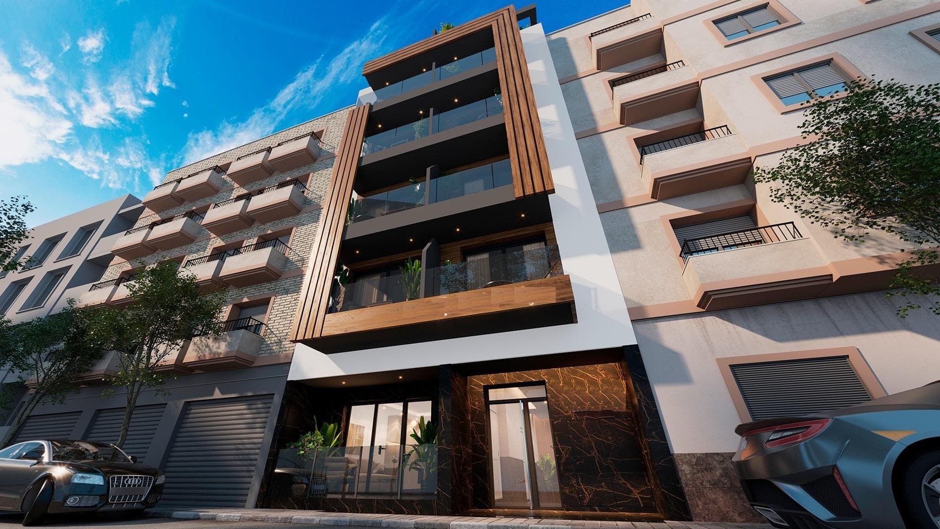 Apartamentos modernos a solo 250 m de la Playa del Cura en Torrevieja&#13;&#13;Exclusiva promoción nueva en el corazón de Torrevieja&#13;Este exclusivo proyecto residencial de 12 apartamentos modernos se encuentra a solo 250 metros de la Playa del Cura, una de las playas más populares de Torrevieja. Diseñado con un equilibrio perfecto entre elegancia, funcionalidad y estilo de vida mediterráneo, el edificio ofrece una variedad de distribuciones con 1 o 2 dormitorios, incluyendo apartamentos con terraza y áticos con solárium privado. Su céntrica ubicación proporciona un fácil acceso a tiendas, restaurantes, zonas de ocio y todos los servicios esenciales, al tiempo que mantiene una sensación de comodidad y tranquilidad.&#13;&#13;Servicios de primera calidad para un estilo de vida moderno&#13;La promoción incluye 130 m² de zonas comunes diseñadas para el descanso y el entretenimiento. Los residentes pueden disfrutar de:&#13;Piscina en la planta baja con zona infantil&#13;Gimnasio y sauna&#13;Solárium en la azotea con zonas chill-out y exuberante vegetación&#13;&#13;Todos los apartamentos están construidos con materiales y acabados de alta calidad, lo que garantiza tanto el confort como la durabilidad. Las características incluyen:&#13;Baños completamente equipados con mamparas de ducha&#13;Preinstalación de aire acondicionado por conductos&#13;Carpintería exterior de PVC de alta calidad con vidrio de control solar&#13;Puerta de entrada de seguridad reforzada&#13;&#13;La vibrante vida de Torrevieja&#13;Torrevieja es una animada ciudad costera de la Costa Blanca, famosa por sus actividades culturales y recreativas durante todo el año. Con más de 300 días de sol al año y un clima mediterráneo suave, la zona es ideal para los amantes de la playa, los entusiastas de las actividades al aire libre y aquellos que buscan un estilo de vida vibrante. La ciudad también ofrece una amplia gama de servicios, cocina internacional, puertos deportivos y un animado paseo marítimo.&#13;&#13;Ubicación privilegiada con excelentes conexiones&#13;La promoción está estratégicamente situada con fácil acceso a los principales puntos de interés:&#13;Aeropuerto de Alicante: 45 km&#13;Campos de golf: 7-10 km&#13;Centro comercial Zenia Boulevard: 8 km&#13;Puerto deportivo y puerto de Torrevieja: 2 km&#13;&#13;Su hogar perfecto junto al mar&#13;Tanto si busca una residencia permanente, una casa de vacaciones o una propiedad con potencial de alquiler, estos modernos apartamentos en Torrevieja ofrecen una excelente oportunidad para invertir en el estilo de vida de la Costa Blanca.&#13;&#13;Póngase en contacto con nosotros hoy mismo para concertar una visita y asegurarse su moderno apartamento a pocos pasos de la Playa del Cura.&#13;
