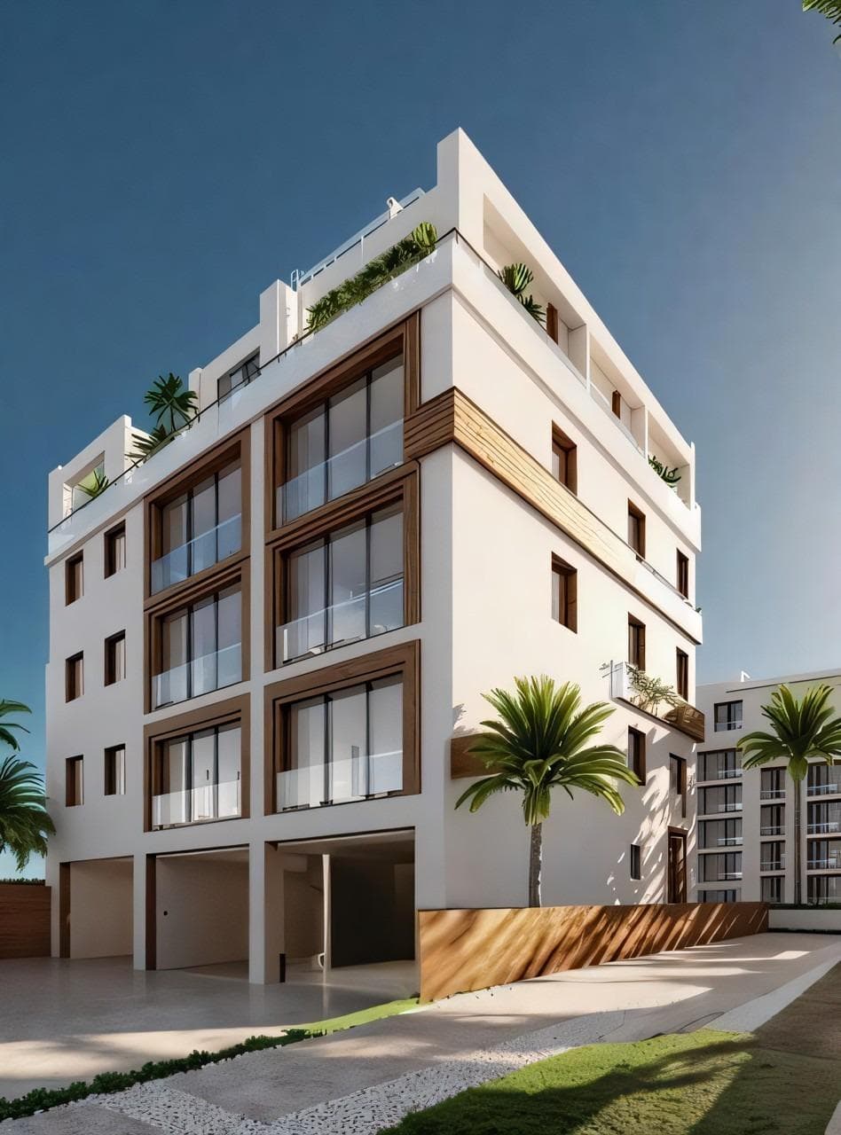 New Build Apartments Just 100 m from the Beach in Lo Pagan, San Pedro del PinatarExclusive Coastal Residential in a Prime LocationThis new construction residential complex consists of only 10 modern apartments located in Lo Pagan San Pedro del Pinatar less than 100 meters from the beach. Set in one of the most attractive areas of the Mar Menor this development offers a perfect combination of seaside living comfort and excellent investment potential. Lo Pagan is well known for its relaxed atmosphere natural mud baths and proximity to both the Mar Menor and the Mediterranean Sea.Modern Apartments and a Unique Penthouse OptionThe project offers spacious two bedroom apartments with two bathrooms including a master bedroom with en suite bathroom. All homes feature open plan kitchens connected to bright living areas creating functional and welcoming spaces. The highlight of the development is an exclusive penthouse with three bedrooms and three bathrooms featuring a large terrace a private rooftop solarium and its own swimming pool offering an exceptional lifestyle with privacy and open views.High Quality Finishes and Comfort FeaturesAll homes are built to high standards and include bathrooms fitted with furniture, illuminated mirrors, electric towel rails and shower screens. Kitchens come fully equipped with appliances and modern cabinetry. Motorised blinds and a fully installed ducted air conditioning system ensure comfort throughout the year. Optional parking spaces and storage rooms are available at an additional cost providing extra convenience for residents.Attractive Communal AreasThe residential complex features a communal swimming pool ideal for relaxing and enjoying the Mediterranean climate. The limited number of units guarantees a quiet and exclusive environment perfect for both permanent living and holiday use.Lo Pagan and San Pedro del Pinatar LifestyleSan Pedro del Pinatar enjoys a privileged location between the Mar Menor and the Mediterranean Sea making it a popular destination for sailing water sports and beach lovers. The area offers marinas, nautical clubs and safe shallow waters ideal for families. Lo Pagan is famous for its natural mud baths and long promenade, lined with restaurants, cafes and shops. The town provides excellent facilities including sports centers, an indoor swimming pool and year round social activities supported by a mild winter climate.Excellent Connectivity and Nearby AmenitiesThe Dos Mares Shopping Center is just 2 km away offering a wide range of shops, restaurants and leisure options. The marina and port of San Pedro del Pinatar are approximately 1.5 km from the development. Golf lovers will find several courses within a short drive including Lo Romero Golf at around 10 km.Key Distances to Points of InterestBeach of Lo Pagan: 0.1 kmSan Pedro del Pinatar marina: 1.5 kmDos Mares Shopping Center: 2 kmLo Romero Golf: 10 kmMurcia Corvera Airport: 35 kmAlicante Airport: 80 kmSecure Your Beachside Home TodayContact us now to receive more information or to arrange a viewing of these exclusive new build apartments just steps from the beach in Lo Pagan, San Pedro del Pinatar.