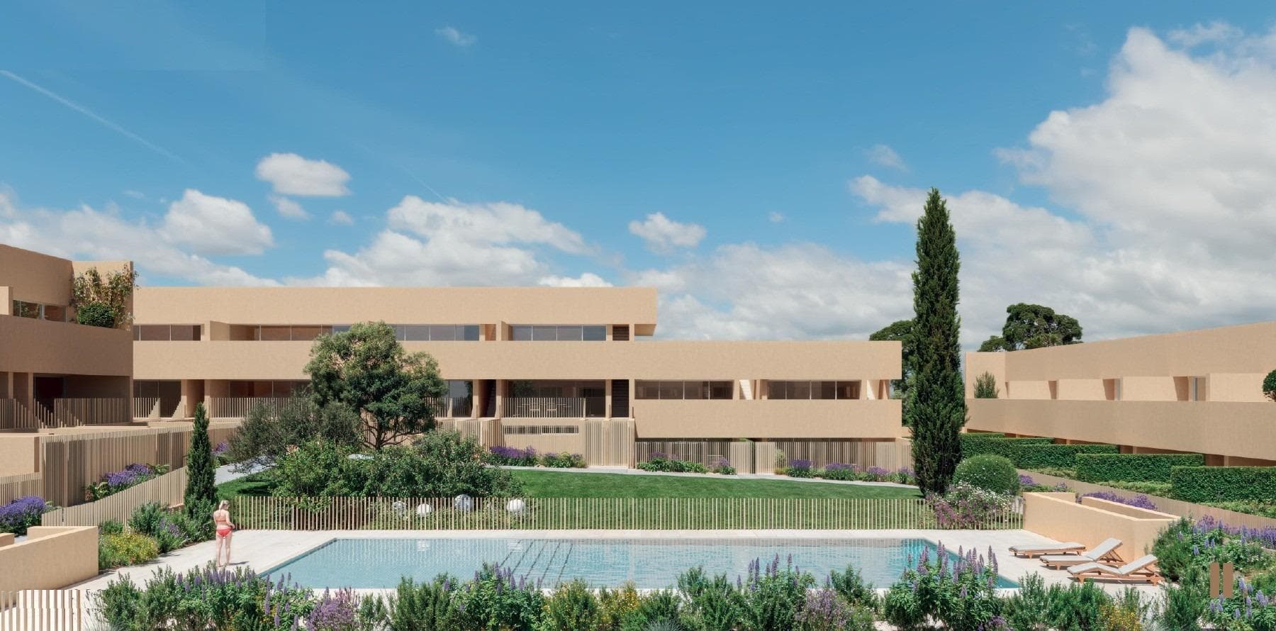 Новые жилые апартаменты в Лос-Бальконес, ТорревьехаСовременные дома в престижном жилом районеОткройте для себя этот привлекательный новый жилой комплекс, расположенный в Лос-Бальконес, одном из самых популярных и устоявшихся районов на окраине Торревьехи. Расположенный в тихом месте с отличным доступом ко всем необходимым услугам, этот комплекс находится всего в 4 км от песчаных пляжей Коста-Бланки. Лос-Бальконес известен своей спокойной атмосферой, широкими улицами, зелеными насаждениями и близостью к больницам, супермаркетам, ресторанам и торговым центрам, что делает его идеальным местом для круглогодичного проживания или отдыха.Современные апартаменты с частными открытыми пространствамиКомплекс состоит из 52 современных апартаментов, построенных на общей площади 6700 м2. Каждая недвижимость включает в себя частное парковочное место и кладовую в подземном помещении. Квартиры имеют 2 или 3 спальни и 2 ванные комнаты, одна из которых примыкает к спальне.Покупатели могут выбрать между квартирами на первом этаже с частным садом или квартирами на верхних этажах с просторной террасой и частным солярием. Эти планировки разработаны для максимального использования естественного освещения и обеспечения комфортных жилых помещений внутри и снаружи, чтобы наслаждаться средиземноморским климатом круглый год.Общие зоны, созданные для отдыхаПроект состоит из четырех блоков, окружающих большую центральную общую зону. Это зеленое сердце комплекса включает в себя бассейн с отдельной зоной для детей и красивые ландшафтные сады. Эти общие пространства идеально подходят для отдыха, общения и семейного времяпрепровождения в безопасной и дружественной обстановке.Качественные характеристики и энергоэффективный дизайнКаждая квартира построена в соответствии с современными стандартами и включает в себя предварительную установку канального кондиционирования, аэротермальную систему горячего водоснабжения для повышения энергоэффективности, наружное освещение и двойное остекление. Кухни полностью меблированы и предлагают функциональное и стильное пространство для повседневной жизни.Эти характеристики обеспечивают высокий уровень комфорта, низкие затраты на обслуживание и снижение энергопотребления, делая дома практичными и экологичными.Отличное расположение рядом с пляжами и гольф-полямиLos Balcones предлагает стратегическое расположение рядом со многими достопримечательностями. Пляжи Торревьехи находятся примерно в 4 км. Несколько известных гольф-полей, таких как Villamartin Golf, Las Ramblas Golf и Campoamor Golf, находятся в пределах 10-15 км. Университетская больница Торревьехи находится менее чем в 2 км, что добавляет удобства и спокойствия.Центр города Торревьеха находится примерно в 5 км от комплекса и связан с Los Balcones автобусным сообщением. Здесь вы найдете широкий выбор магазинов, ресторанов, культурных заведений и оживленную пристань для яхт. Международный аэропорт Аликанте расположен примерно в 42 км от комплекса, что обеспечивает удобное международное сообщение. Порт Торревьехи находится примерно в 6 км от комплекса.Идеально подходит для проживания или инвестицийБлагодаря современному дизайну, отличным общим зонам и выгодному расположению рядом с пляжами, гольф-полями и услугами, этот новый жилой комплекс в Лос-Бальконес-Торревьеха идеально подходит для постоянного проживания, отдыха или инвестиций.Свяжитесь с нами сегодня, чтобы получить дополнительную информацию или договориться о просмотре этих новых квартир в Лос-Бальконес, Торревьеха.