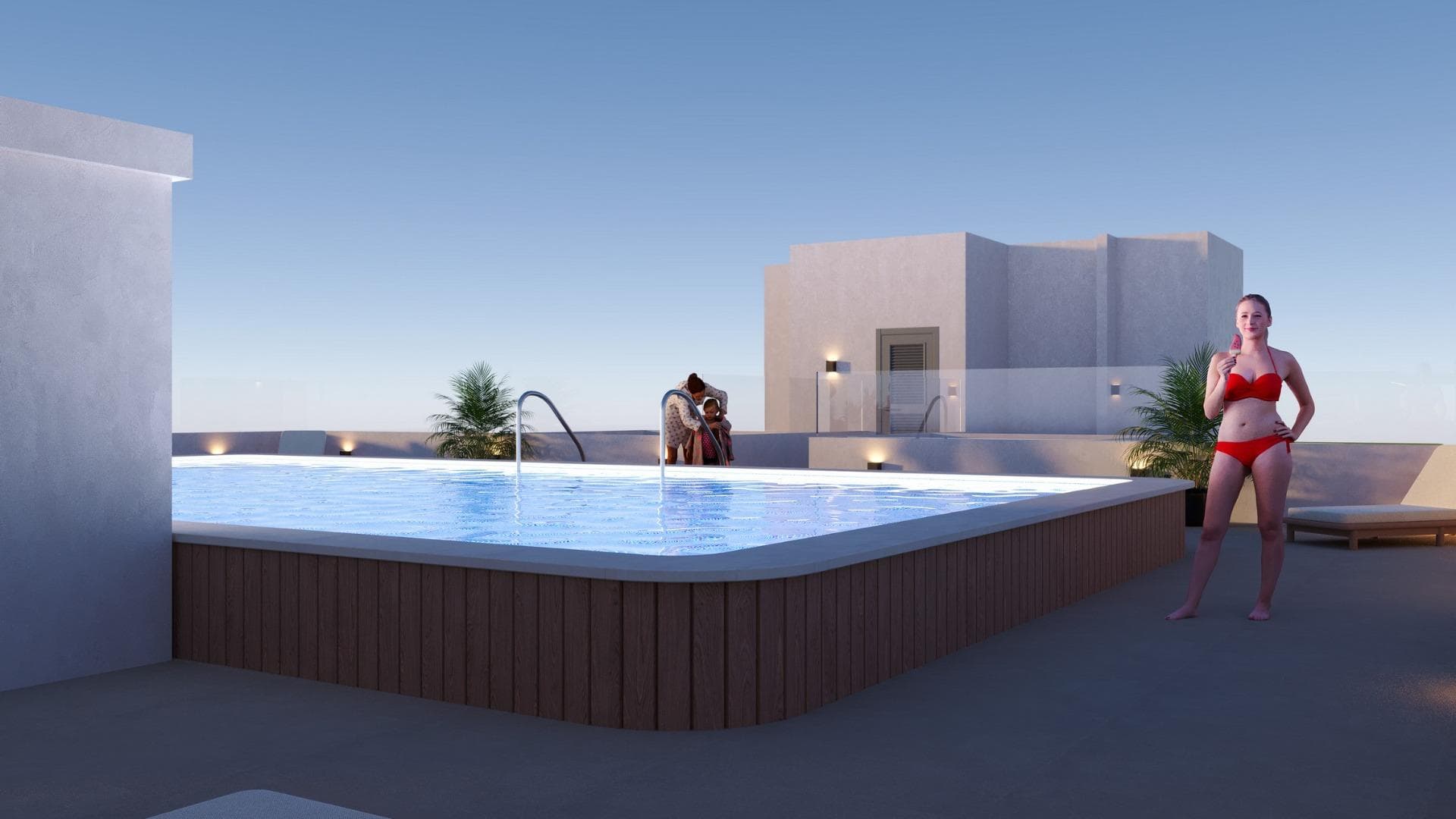 Modernos apartamentos de nueva construcción en el centro de San Miguel de SalinasVida contemporánea en un entorno mediterráneo saludableSituada en la encantadora localidad de San Miguel de Salinas, a solo 10 km del mar Mediterráneo, esta nueva promoción residencial ofrece el equilibrio perfecto entre el confort moderno y el entorno natural. La zona es conocida por sus salinas cercanas y su excepcional microclima, considerado uno de los más saludables de Europa. Esta tranquila pero animada localidad permite a sus residentes disfrutar del auténtico estilo de vida mediterráneo, a la vez que se encuentra a poca distancia de tiendas, restaurantes, supermercados y todos los servicios esenciales.San Miguel de Salinas se encuentra ligeramente hacia el interior de la Costa Blanca Sur, lo que ofrece vistas despejadas, aire fresco y fácil acceso a playas, campos de golf y zonas comerciales.Apartamentos elegantes diseñados para ofrecer comodidad y eficienciaEl proyecto consta de dos modernos edificios separados por una zona ajardinada comunitaria. Hay un total de 56 apartamentos contemporáneos disponibles con 1, 2 o 3 dormitorios, cada uno con terraza privada. Todas las viviendas han sido diseñadas pensando en la comodidad, la estética y la eficiencia energética, utilizando materiales de alta calidad y modernos sistemas de aislamiento.Cada apartamento incluye:Puerta de entrada blindadaCuartos de baño con tocadoresPreinstalación de aire acondicionado por conductosCertificado energético de clase ALa distribución y orientación de las viviendas garantizan la luz natural durante todo el día, creando interiores luminosos y acogedores, ideales tanto para vivir de forma permanente como para pasar las vacaciones.Excepcionales zonas comunes para el relax y la vida socialLa zona común de la planta baja está diseñada como el corazón social de la urbanización, rodeada de jardines, zonas de descanso, aparcamiento para bicicletas y un parque infantil. Es un punto de encuentro ideal para residentes de todas las edades.En la azotea, le espera una impresionante zona de ocio de 350 m2. Este espacio incluye una piscina de 70 m2 con una zona separada para niños, pérgolas, tumbonas y zonas de sombra, lo que permite a los residentes relajarse mientras disfrutan de unas vistas panorámicas. Se puede acceder fácilmente a la azotea mediante uno de los tres ascensores y cuenta con instalaciones sanitarias para mayor comodidad.Excelente ubicación cerca de los principales puntos de interésPlayas mediterráneas a 10 kmCentro comercial Zenia Boulevard a 9 kmVillamartin Golf a 6 kmLas Colinas Golf a 8 kmPuerto deportivo de Torrevieja a 12 kmAeropuerto de Alicante a 60 kmAeropuerto de Murcia Corvera a 55 kmUna inversión inteligente en la Costa Blanca SurEste complejo residencial combina una arquitectura moderna, acabados de calidad y una ubicación céntrica privilegiada, lo que lo convierte en una excelente opción para vivir, disfrutar de las vacaciones o invertir en alquiler.Póngase en contacto con nosotros hoy mismo para obtener más información o concertar una visita a estos modernos apartamentos en San Miguel de Salinas.