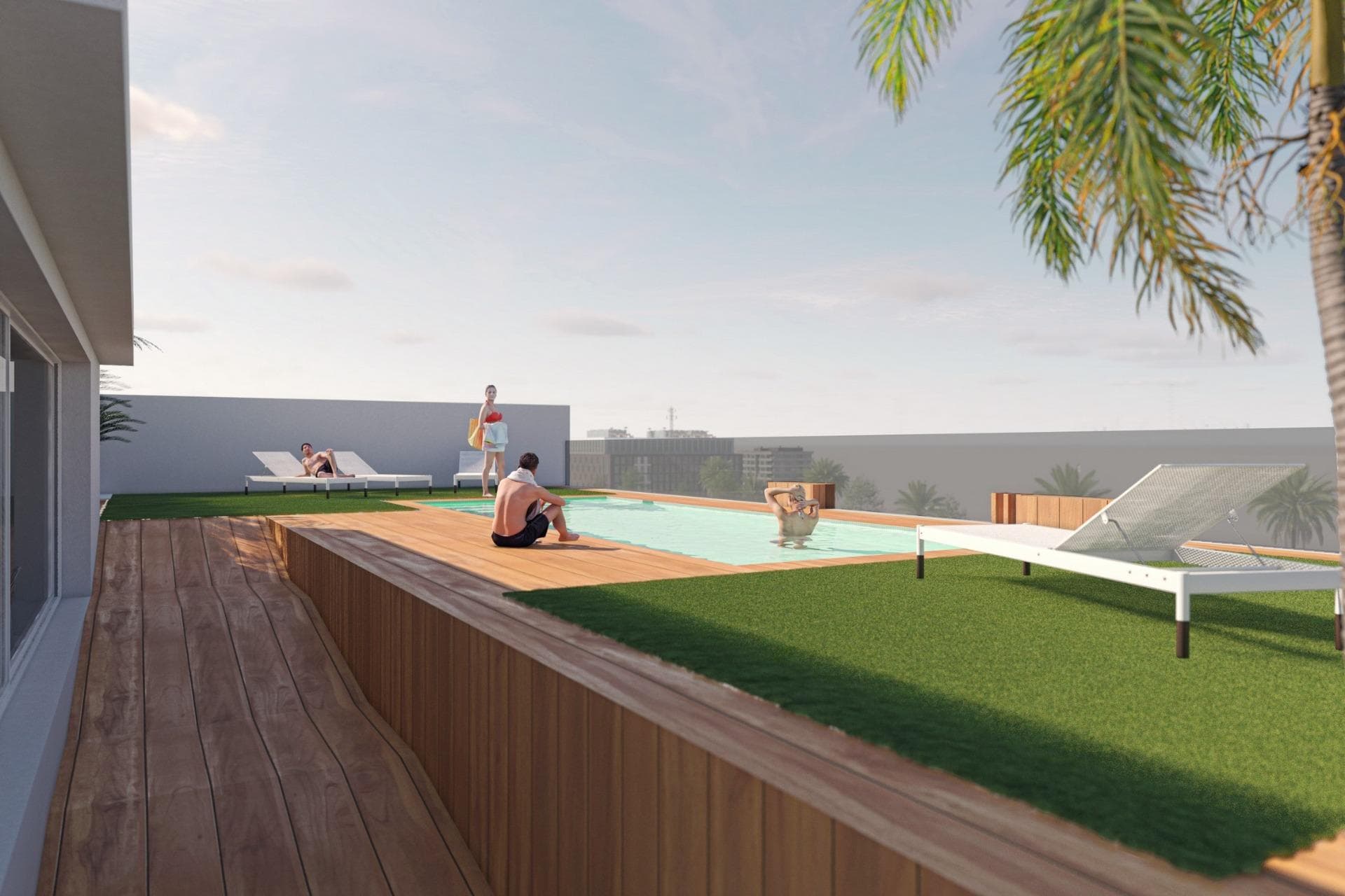Tourist Licensed New Build Apartments Near the Beach in Lo Pagan San Pedro del PinatarModern Coastal Living with Strong Rental PotentialThis exclusive new development of 12 modern tourist licensed apartments is located in Lo Pagan, a popular coastal area of San Pedro del Pinatar, just 1 km from the beach. Positioned along the shores of the Mar Menor, this project offers a unique opportunity to enjoy the Mediterranean lifestyle while benefiting from excellent holiday rental potential in a highly demanded area.Lo Pagan is well known for its relaxed atmosphere, natural mud baths, promenade filled with restaurants and cafes, and easy access to both the Mar Menor and the Mediterranean Sea. It is an established destination for beach lovers, water sports enthusiasts and families looking for calm shallow waters and year round sunshine.Choice of 1 and 2 Bedroom ApartmentsThe project offers apartments with either 1 bedroom and 1 bathroom or 2 bedrooms and 2 bathrooms, one of them en suite. Each property features a private terrace of approximately 9 m2 and a bright open plan layout where the fully furnished kitchen with appliances connects seamlessly to the living area.All apartments include a private storage room on the rooftop. Some units include a parking space and additional parking spaces are available as an option.High Quality Finishes and Modern ComfortThese homes are delivered fully equipped with quality materials and finishes designed for comfort and durability:Fully installed ducted air conditioningArmored entrance doorElectric shutters in living room and bedroomsAerothermal system for hot waterLED lightingBathrooms with furniture, shower screens and electric towel railsPorcelain tiles from PORCELANOSAFitted kitchens with modern appliancesRooftop Communal Areas with Pool, Gym and SolariumOne of the highlights of this development is the rooftop communal area, easily accessible by lift. Residents and guests can enjoy a swimming pool, a fully equipped gym and a spacious solarium with artificial grass and sun loungers, all with open views of the surrounding coastal area.Excellent Location Close to Beaches, Marinas and ServicesThe apartments are within walking distance to shops, restaurants and daily services, making them ideal for both personal use and holiday rentals.Distances to Key Points of InterestLo Pagan Beach 1 kmSan Pedro Marina 1.5 kmDos Mares Shopping Center 2 kmLo Romero Golf 10 kmMurcia International Airport 35 kmAlicante Airport 80 kmA Smart Investment by the SeaWhether you are looking for a holiday home, a rental investment or both, these tourist licensed apartments in Lo Pagan offer an unbeatable combination of location, quality and rental potential.Contact us today to receive more information or to arrange a viewing of these exceptional seaside apartments.