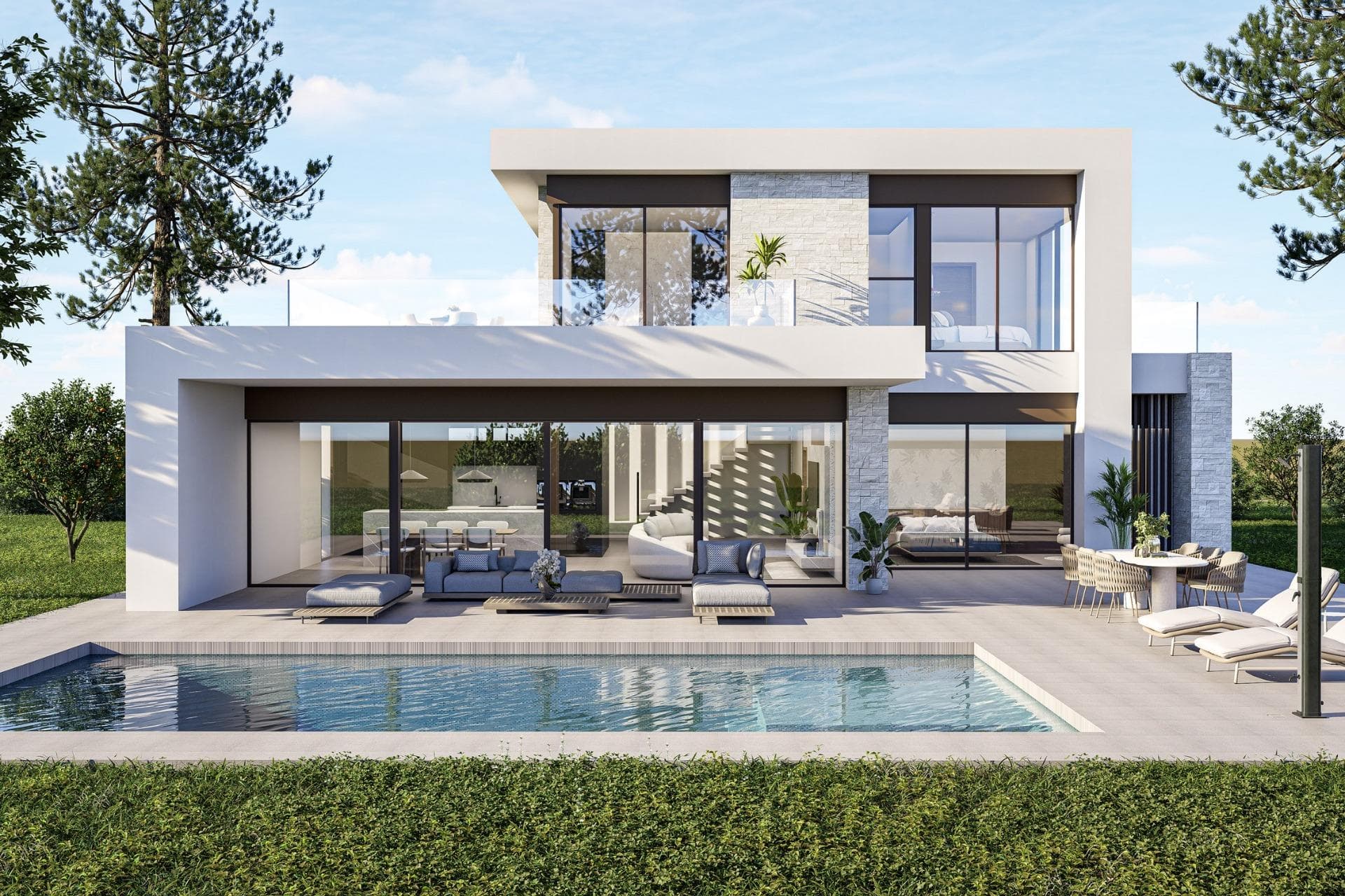 Custom Built New Villas in Pinoso (Alicante): Spacious Homes in Natural SurroundingsNew Build Villas Tailored to Your Lifestyle in PinosoDiscover a unique opportunity to build your dream home in the peaceful surroundings of Pinoso, located in the inland area of Alicante on the Costa Blanca. These modern independent villas are designed under a self build concept, allowing buyers to choose from different models, layouts and plots to create a fully personalized home.Pinoso is a charming Spanish town known for its vineyards, traditional culture and relaxed lifestyle. The area offers a perfect balance between nature and everyday convenience, with local shops, restaurants and services available nearby. It is an ideal destination for those seeking tranquility while remaining connected to larger towns and the coast.Flexible Villa Designs with Modern ArchitectureBuyers can choose between a variety of villa models offering 2 or 3 bedrooms and 2 or 3 bathrooms, with options for single or two storey layouts. Built areas range from approximately 100 m2 to 260 m2, adapting to different lifestyle needs.Each villa is set on spacious plots, particularly in rustic locations where plots start from 10.000 m2, providing privacy and open views of the surrounding countryside.High Quality Features and Energy Efficient LivingAll villas are built with high quality materials and include a private 8 by 4 meter swimming pool, fully equipped kitchen with appliances and complete air conditioning system with airzone technology.The homes also feature aerothermal systems for hot water, fully fitted bathrooms with mirrors and shower screens, and an A energy rating for maximum efficiency.For rustic plots, the properties include 24 photovoltaic solar panels, water purification systems where necessary and sustainable wastewater solutions. Urban plots benefit from connection to mains water and sewage systems.Outdoor areas are carefully finished with paved terraces, pool areas and a perimeter walkway, while plots include 3.000 m2 fencing, motorized vehicle access and landscaped surroundings.Custom Plot Selection and Self Build ProcessSeveral plots are available in different locations around Pinoso, each with its own price (for this advert, a plot with a cost of 55.000 eur has been considered, if chosen a different plot price, the final price will be recalculated accordingly). The construction is carried out under a self build system, where payments are made in stages as the project progresses.The estimated delivery time is approximately 10 months from the granting of the building license.Excellent Location with Good ConnectivityPinoso offers a strategic inland location with easy access to key destinations. Alicante Airport is approximately 60 km away, while the beaches of the Costa Blanca can be reached in around 65 km. Golf courses are located within a 40 to 50 km radius, and the cities of Elche and Alicante are both within comfortable driving distance.Ideal Investment or Permanent ResidenceThese custom built villas provide an excellent opportunity to create a bespoke home in a peaceful and natural environment, with modern comforts and strong investment potential.Contact us today for more information and start designing your new villa in Pinoso.