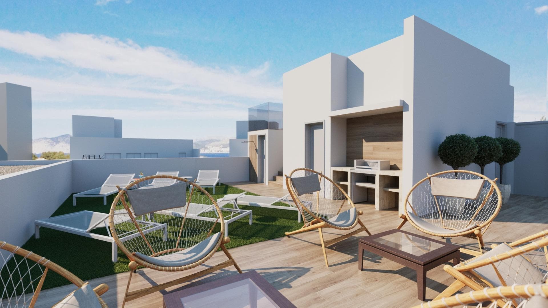 Apartamentos de nueva construcción en Torrevieja a solo 100 m de la Playa de Los LocosUbicación privilegiada en el corazón de TorreviejaDescubra estos apartamentos y áticos a estrenar en una de las zonas más cotizadas de Torrevieja, a solo 100 m de la Playa de Los Locos. Situado en el centro de la ciudad, este animado barrio ofrece todos los servicios esenciales a poca distancia, incluyendo supermercados, tiendas, restaurantes, cafeterías y transporte público. Torrevieja es una conocida ciudad costera de la Costa Blanca, famosa por su clima mediterráneo templado, su animado ambiente y su estilo de vida junto al mar durante todo el año.Apartamentos modernos con distribuciones espaciosasEsta exclusiva promoción nueva consta de solo 17 apartamentos y áticos entre estudios o apartamentos de 2 dormitorios, diseñados para ofrecer comodidad, funcionalidad y estilo contemporáneo. Todas las viviendas incluyen una cocina abierta conectada con el salón-comedor, equipada con electrodomésticos, lo que crea interiores luminosos y acogedores. Los dormitorios cuentan con armarios empotrados y los baños están totalmente equipados con muebles, espejos, suelo radiante y mamparas de ducha. Acabados de calidad y características de eficiencia energéticaLos apartamentos están construidos con materiales de alta calidad y un fuerte enfoque en la eficiencia energética. La carpintería exterior de aluminio incluye tecnología de rotura de puente térmico y doble acristalamiento para el aislamiento térmico y acústico. Las persianas motorizadas añaden comodidad y seguridad. Cada vivienda cuenta con preinstalación de aire acondicionado y calefacción por conductos, puertas de entrada reforzadas, pack de iluminación y puertas interiores lacadas en blanco. El agua caliente se produce mediante un sistema aerotérmico, lo que reduce el consumo de energía y mejora la sostenibilidad.Solárium en la azotea con piscina comunitariaLos residentes pueden disfrutar de un solárium exclusivo en la azotea con piscina comunitaria, barbacoa, sauna y zona de solarium con tumbonas, accesible por ascensor o escaleras. Esta zona privada es perfecta para relajarse, tomar el sol y disfrutar de las vistas panorámicas de la ciudad. Ofrece un refugio tranquilo sobre las animadas calles de Torrevieja y añade un valor significativo a la promoción.Estilo de vida y alrededores de TorreviejaTorrevieja es conocida por su extenso litoral, sus playas de arena y sus emblemáticas salinas. El Parque Natural de las Lagunas de La Mata y Torrevieja se encuentra a unos 5 km y ofrece rutas de senderismo y paisajes únicos. Varios campos de golf, como Villamartin Golf y Las Colinas Golf, se encuentran a entre 12 y 18 km. El puerto deportivo y el puerto de Torrevieja están a aproximadamente 2 km. El aeropuerto de Alicante está a unos 45 km y el aeropuerto internacional de Murcia a unos 65 km, ambos con excelentes conexiones europeas.Su hogar en la costa le esperaNo pierda esta oportunidad de adquirir un moderno apartamento de nueva construcción cerca de la playa en Torrevieja. Póngase en contacto con nosotros hoy mismo para obtener más información o concertar una visita privada.