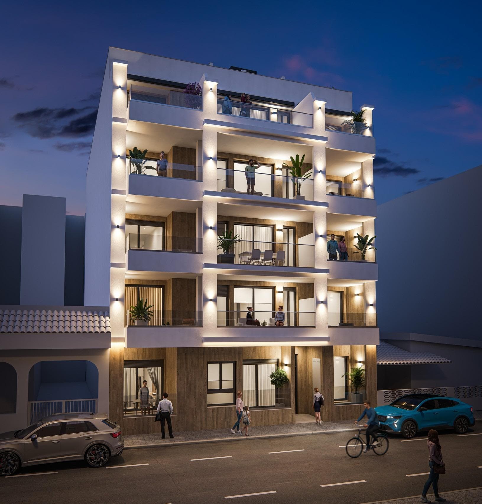 Modern New Build Apartments for Sale in Torrevieja 300m from Playa del CuraPrime Location in the Heart of TorreviejaDiscover this exclusive new development of contemporary apartments located just 300 m from Playa del Cura, one of the most popular beaches in Torrevieja. Situated in the vibrant town center, this privileged location offers immediate access to supermarkets, shops, restaurants, cafes and public transport. Torrevieja, on the Costa Blanca, is known for its pleasant Mediterranean climate, lively atmosphere and year round coastal lifestyle. Its promenade, marina and beaches make it one of the most desirable destinations for both living and investment.Boutique Development with Modern DesignThis stylish residential building consists of only 15 apartments and penthouses, offering an exclusive and private environment. Buyers can choose between studios or 2 bedroom apartments with 2 bathrooms, including one ensuite. The properties are available as ground floor units with terrace and patio, middle floor apartments with balconies or penthouses with private solarium.Each home features an open plan layout with a fully equipped kitchen seamlessly connected to the living and dining area, creating bright and functional spaces. Large windows and glass balconies enhance natural light and provide a modern aesthetic.High Quality Finishes and Energy EfficiencyAll apartments are built with premium materials and attention to detail. Features include fitted wardrobes, fully equipped bathrooms with furniture, mirrors, shower screens and underfloor heating. Motorized blinds provide additional comfort and security, while reinforced entrance doors ensure peace of mind.The properties include pre installation for ducted air conditioning and heating, as well as an energy efficient aerothermal system for hot water production, helping reduce energy consumption and improve sustainability.Exclusive Rooftop Solarium with Pool and SaunaResidents can enjoy a private rooftop solarium featuring a communal swimming pool, sauna and sunbathing area. This elevated space offers panoramic views of the city and provides a relaxing environment away from the lively streets below.Excellent Connectivity and Nearby AmenitiesPlaya del Cura: 0.3 kmTorrevieja Marina and Port: 1 kmNatural Park of La Mata Lagoons: 5 kmVillamartin Golf: 12 kmLas Colinas Golf: 18 kmAlicante Airport: 45 kmMurcia International Airport: 65 kmYour Ideal Home or Investment on the Costa BlancaWhether you are looking for a permanent residence, a holiday home or a smart investment, these new build apartments in Torrevieja offer the perfect combination of location, design and lifestyle.Contact us today to receive more information or to arrange a private viewing and secure your new home by the sea.