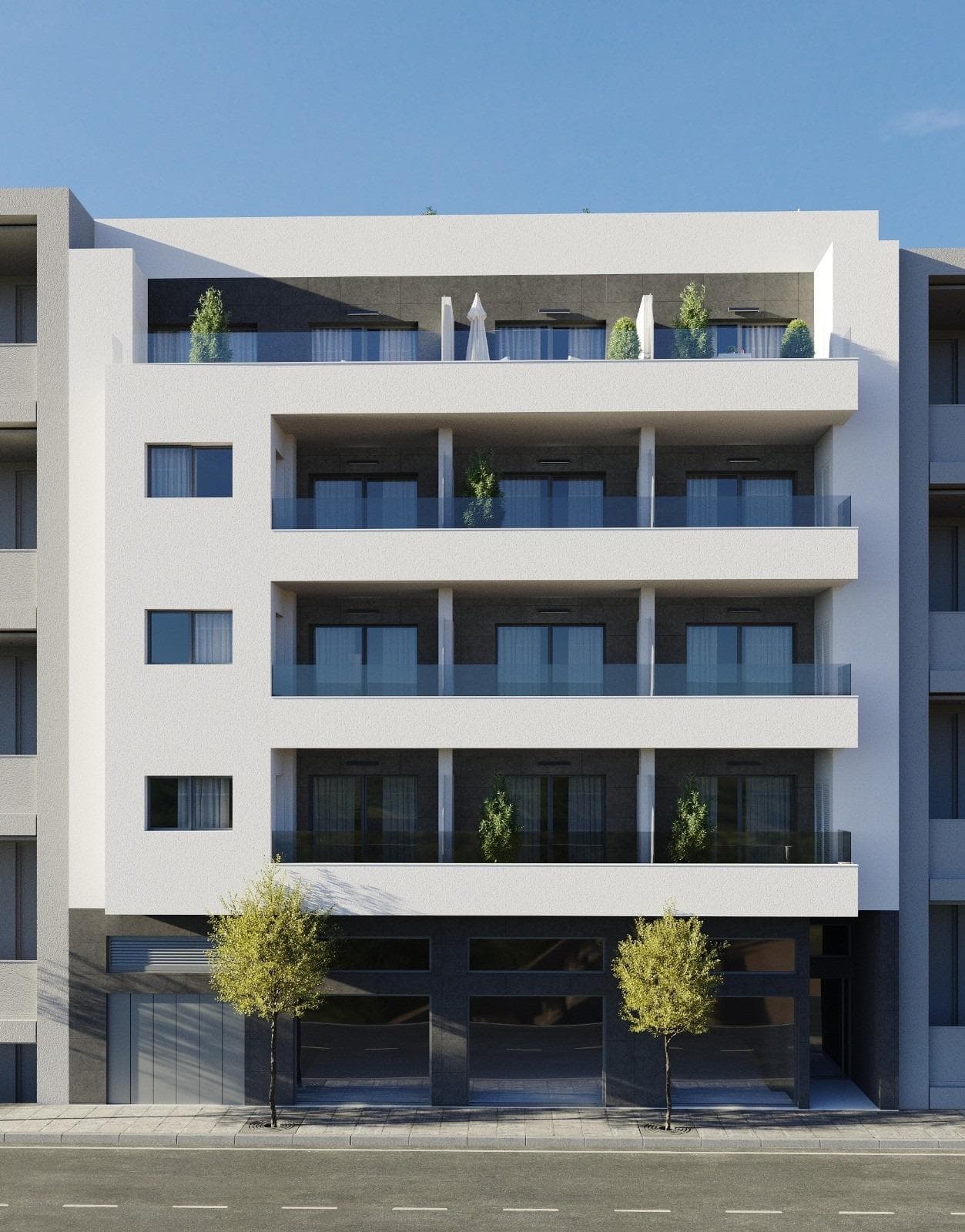New Build Apartments in Torrevieja Just 400 m from Playa del CuraPrime Location in the Heart of TorreviejaDiscover these brand new apartments and penthouses in one of the most sought after areas of Torrevieja, only 400 m from Playa del Cura and just 150 m from the seafront promenade. Located in the city centre, this vibrant neighborhood offers all essential services within walking distance, including supermarkets, shops, restaurants, cafes and public transport. Torrevieja is a well known coastal city on the Costa Blanca, famous for its mild Mediterranean climate, lively atmosphere and year round lifestyle by the sea.Modern Apartments with Spacious LayoutsThis exclusive new development consists of only 12 apartments and penthouses with 2 or 3 bedrooms, designed to offer comfort, functionality and contemporary style. Middle floor apartments feature generous terraces, while the penthouses enjoy an additional private solarium, ideal for sunbathing or outdoor dining. All homes include an open plan kitchen connected to the living and dining area, creating bright and welcoming interiors. Bedrooms come with fitted wardrobes, and bathrooms are fully equipped with furniture, mirrors and shower screens. Optional underground parking spaces and storage rooms are available at an extra cost.Quality Finishes and Energy Efficient FeaturesThe apartments are built with high quality materials and a strong focus on energy efficiency. Exterior aluminum carpentry includes thermal break technology and double glazing for thermal and acoustic insulation. Motorized shutters add comfort and security. Each home has pre installation for ducted air conditioning and heating, reinforced entrance doors and white lacquered interior doors. Hot water is produced through an aerothermal system, reducing energy consumption and improving sustainability.Rooftop Solarium with Communal PoolResidents can enjoy an exclusive rooftop solarium with a communal swimming pool, accessible by lift or stairs. This private area is perfect for relaxing, sunbathing and enjoying open views over the city. It provides a peaceful retreat above the lively streets of Torrevieja and adds significant value to the development.Torrevieja Lifestyle and SurroundingsTorrevieja is known for its long coastline, sandy beaches and iconic salt lagoons. The Natural Park of La Mata and Torrevieja lagoons is approximately 5 km away and offers walking trails and unique landscapes. Several golf courses such as Villamartin Golf and Las Colinas Golf are within 12 to 18 km. Torrevieja Marina and port are around 1 km away. Alicante Airport is approximately 45 km and Murcia International Airport around 65 km, both with excellent European connections.Your Coastal Home AwaitsDo not miss this opportunity to own a modern new build apartment close to the beach in Torrevieja. Contact us today for more information or to arrange a private viewing.