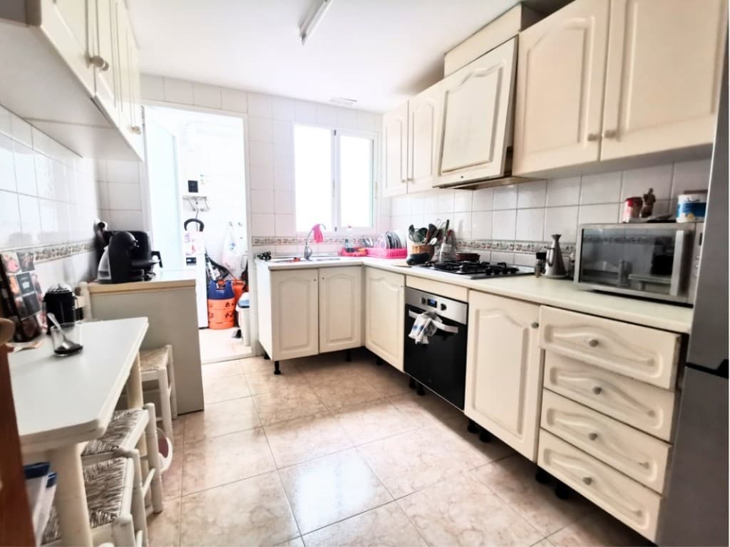 Spacious 3-Bedroom Apartment in the Heart of Altea – Just 2 Minutes from the BeachDiscover this bright and generously sized 3-bedroom, 2-bathroom apartment perfectly located in the very centre of Altea. With 95 square metres of build, this property offers a fantastic opportunity to own a spacious home just a 2-minute walk from the beachfront.Set in a vibrant location, you'll have cafes, restaurants, shops, and all essential amenities right on your doorstep. While the apartment doesn’t come with private parking, there’s free public parking conveniently located just a 2-minute walk away. Like many properties in the heart of Altea, there is no communal pool—but the stunning beach is so close, you won’t miss it.The apartment itself is well laid out, with a large open-plan living and dining area that opens to a private balcony with open views. Although it could benefit from some updating, it offers a solid structure and great potential to modernise into your ideal coastal retreat.This is an ideal property for those seeking a permanent residence, holiday home, or investment in one of Costa Blanca’s most charming and sought-after towns.