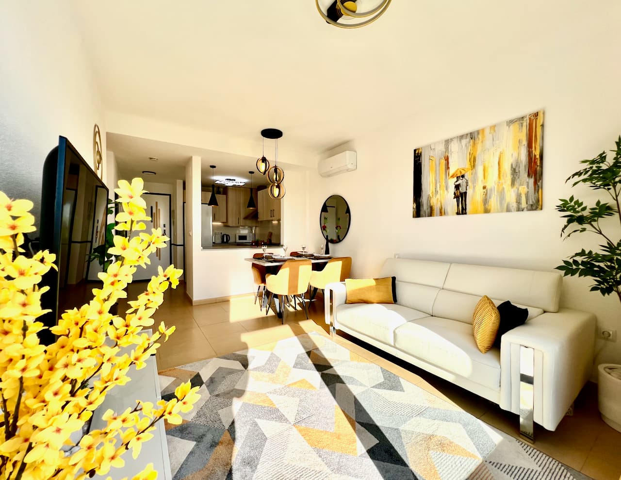 We are delighted to offer this two bedroom one bathroom modernised penthouse apartment for sale on Terrazas de la Torre Golf Resort.  The property is presented to a very high standard and enjoys wonderful south east facing views over the golf course.  The property is being sold furnished with independent aircon throughout. On the resort you have a supermarket,a couple of restaurants and a Gym Fitness studio. The town of Roldan is a short drive away with a variety of bars, restaurants, supermarkets and a Monday market.  Murcia airport is fifteen minutes drive and Alicante an hour.  Murcia city is a 20 minutes drive as are the beaches of the Mar Menor.  This is a perfect key ready property.You enter the apartment into the sunny lounge diner with open plan living, kitchen and dining room.  The property has been newly decorated and features energy efficient LED lighting in each room. The kitchen is compact with all brand new appliances, the lounge diner has been furnished to the finest detail and has patio doors leading to the wonderful terrace where you can enjoy views over the golf course and on towards the Mar Menor sea.  There are two double bedrooms both with fitted wardrobes, the master having access to the main terrace and a separate family bathroom.  The apartment has access to a communal solarium. The property is presented to a very high standard, a must see.  Contact us to book a viewing appointment.
