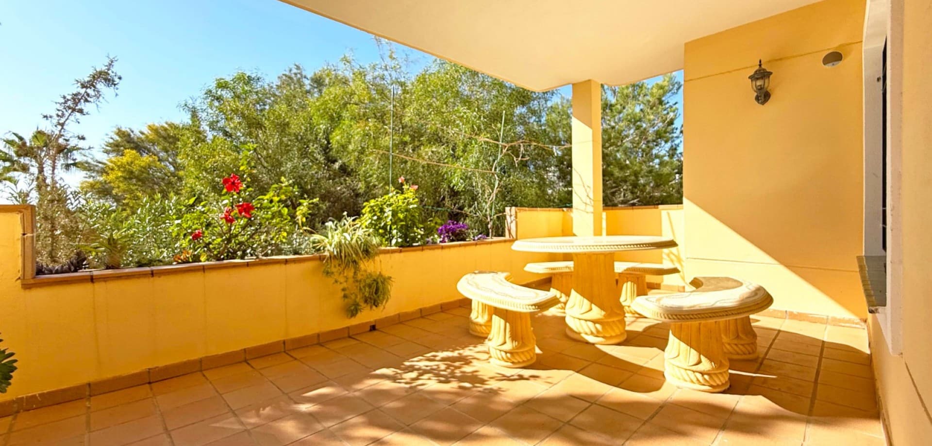 Discover this stunning 2-bedroom, 2-bathroom ground-floor apartment in the prestigious Campoamor Golf urbanization. With a south-facing orientation, this home enjoys plenty of natural light and warmth all year round, making it the perfect retreat for golf lovers and sun-seekers alike.

Step inside to find a spacious living room with an open-plan dining area, ideal for relaxing and entertaining. The separate kitchen is fully equipped with modern appliances and offers a utility/laundry room for added convenience.

Both bedrooms feature en-suite bathrooms, ensuring privacy and comfort, while the highlight of the home is the large, sunny terrace with breathtaking views of nature, perfect for outdoor dining or simply unwinding in the tranquil surroundings.

The property is sold furnished and forms part of a well-maintained community with beautifully landscaped gardens and a fantastic communal pool area. Located just minutes from golf courses, beaches, shopping centers, and restaurants, this is an excellent opportunity to enjoy the best of Costa Blanca living.

Location: Campoamor Golf, Costa Blanca2 Bedrooms | 2 En-Suite BathroomsLarge Sunny Terrace with Nature ViewsBeautiful Communal Pool AreaFurnished & Ready to Move In

Don't miss out on this fantastic opportunity—contact us today for a viewing!