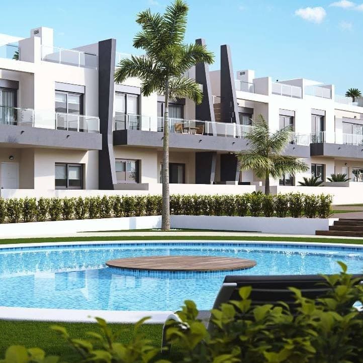 Recently Built Bungalow Just 200 Metres from the Beach in Pilar de la HoradadaDiscover this stylish, fully furnished apartment from 2019, located on the first floor of the sought-after Higuericas Costa residence. Just 200 metres from the beautiful Blue Flag beach Playa de las Higuericas, this home offers a generous south-facing terrace and a private 66 m² solarium – the perfect spot to enjoy the Spanish sun all year round.The apartment features a cosy living room and an open-plan kitchen with plenty of storage space. There are two bedrooms: one with a built-in wardrobe, and a master bedroom with an en-suite bathroom, equipped with a shower, toilet, and sink. In total, there are two bathrooms – the second one includes a bathtub/shower combination and a built-in drying cabinet.Outdoors, you'll enjoy a 12 m² south-facing terrace plus a spacious private solarium of 66 m², complete with a kitchenette, outdoor shower, storage space, and full privacy.For extra comfort, the property is equipped with hot/cold air conditioning, operated by three new external units and corresponding indoor units, all renewed in 2024.The gated community features a beautifully maintained communal garden with two private pools and a sun terrace.Location is one of the apartment's greatest assets – just 200 metres from Playa de las Higuericas. The area is peaceful, with restaurants, bars, and shops all within walking distance. Supermarkets are less than a five-minute drive away. For shopping lovers, large commercial centres such as La Zenia Boulevard and Dos Mares are only a 15-minute drive. The property also offers direct access to protected natural areas and walking trails along the Mar Menor coastline.This apartment is move-in ready and immediately available, with no waiting time. It’s perfectly located within walking distance of the beach, restaurants, and nature. Thanks to the south-facing terraces and spacious solarium, you’ll enjoy both sunshine and privacy year-round. The interior is fully furnished.The bathrooms are luxuriously finished, including a bathtub and built-in drying cabinet – adding to the overall comfort and quality of the home.This makes the apartment an ideal investment property or holiday home, with rental potential from day one.Interested or want to schedule a visit?This sun-drenched gem is ready to be discovered. Feel free to get in touch for more details, additional photos, or a personal viewing.