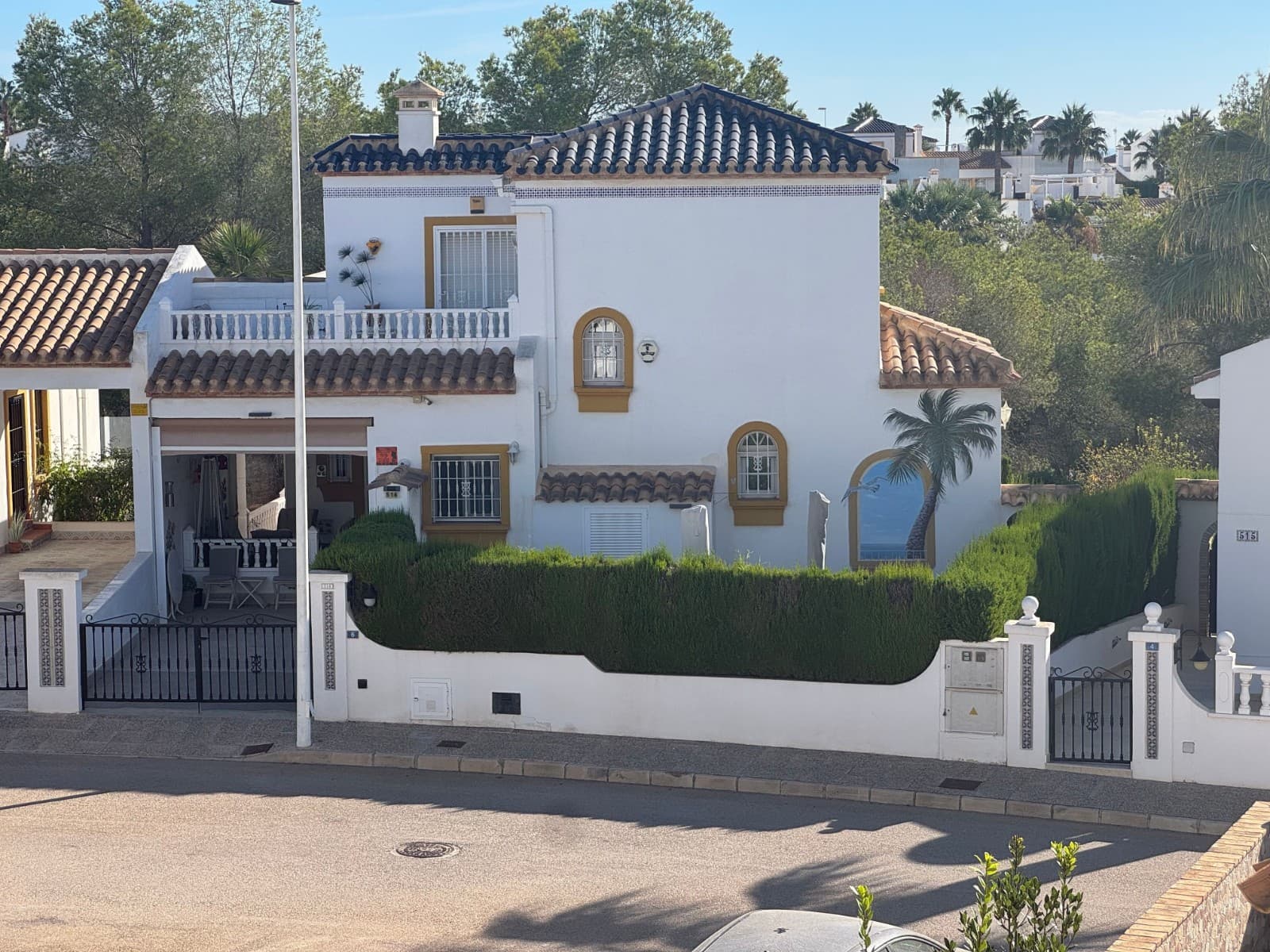 This beautiful south-facing detached villa in the sought-after area of Los Dolces offers the perfect combination of comfort, modern features, and stunning sea views.Key Features:  •  🛏 4 Bedrooms | 🛁 2 Bathrooms  •  📐 Plot size: 360 m²  •  🌊 Sea views from the terraces  •  🏡 Lovely outside space with access to garden  •  🚗 Covered parking space + street parking  •  🛋 Open-plan living room with natural gas central heating  •  🔥 Underfloor heating in bathrooms  •  ❄️ Hot & cold air conditioning + ceiling fans throughout  •  🪟 Electric blinds throughout  •  🏠 New fully fitted modern kitchen  •  📦 Ample storage room  •  🌱 Automatic water irrigation system (phone controlled)  •  🔐 Complete alarm system (phone controlled)  •  🪑 Offered part-furnishedThis villa provides excellent indoor-outdoor living with spacious terraces, modern comforts, and a private setting. Perfect as a permanent home, holiday retreat, or investment propertySent from my iPhone