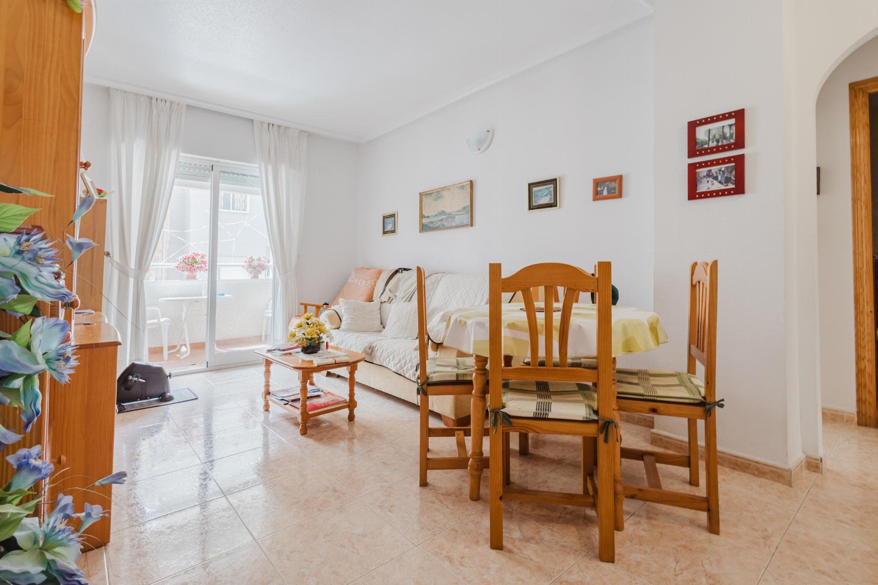 Long live the Costa Blanca! Third floor apartment with swimming pool just 400 metres from Acequión Beach €126,000Discover this cosy apartment located on the third floor, just 460 metres from Acequión Beach, in the vibrant city of Torrevieja. With an unbeatable price of €126,000, this property is ideal as a primary residence, second home or holiday rental investment.Built in 2002, the property offers approximately 63m² of floor space, distributed in a functional manner. It has 2 bright bedrooms, 1 full bathroom, a separate kitchen with laundry room, and a spacious living-dining room that opens onto a private terrace of about 5m², perfect for enjoying the Mediterranean climate. The development has a communal swimming pool, ideal for cooling off in the warmer months.The location is simply unbeatable. Surrounded by all essential services supermarkets, pharmacies, restaurants, bars, shopping centres, and with excellent public transport links. It is also only 40 minutes from Alicante Airport, making it a practical option for frequent travellers.Torrevieja is one of the most sought-after destinations on the Costa Blanca, known for its excellent quality of life, more than 320 days of sunshine a year, and a range of tourist and cultural attractions to suit all tastes. Just a few minutes away, you can visit the Paseo Marítimo, the Salinas de Torrevieja (with its famous pink lagoon), the Lagunas de La Mata Natural Park, and the Aquópolis, among other attractions.The nearby beaches, such as Playa del Cura, Los Náufragos, La Mata, and Los Locos, offer fine sand, calm waters, and all the necessary amenities to enjoy the sea with your family.Don´t miss this unique opportunity to live or invest in one of the most attractive locations in the Mediterranean.IBI €192.72COMMUNITY €78 QUARTERLYContact us today and make your dream come true on the Costa Blanca!
