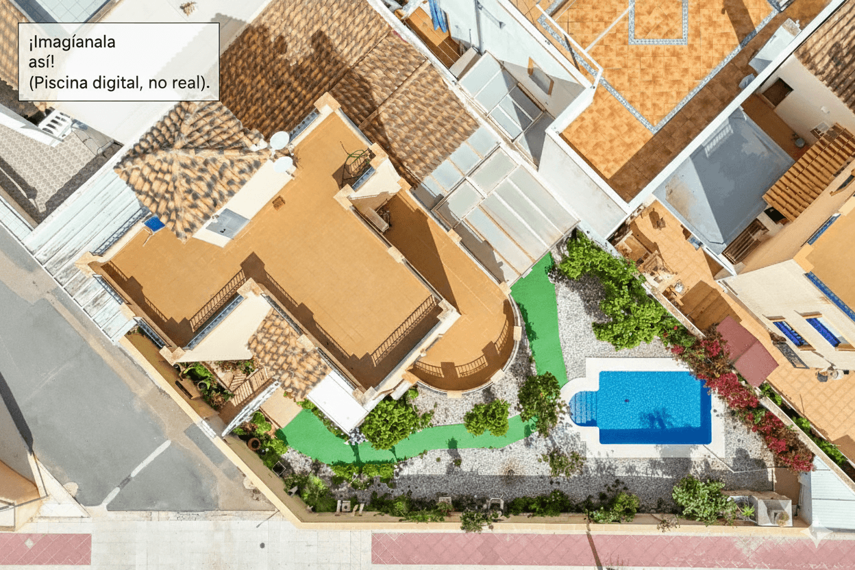 Detached Villa with Sea Views in Orihuela Costa €285,000Experience exclusivity in this detached villa located in one of the most sought-after areas of Orihuela Costa. Just 3 km from the sea and 5 minutes from La Zenia Boulevard, the largest shopping center in the area, this property offers privacy, space, and comfort. Key FeaturesPrivate 220 m² plot, perfect for enjoying your own space.Garage for up to 3 cars.110 m² built area, smartly distributed 3 exterior bedrooms, the master with a terrace and unobstructed sea views. 2 full bathrooms, both with natural ventilation. 2 independent kitchens, ideal for convenience. Large private solarium with panoramic sea views. South-facing, ensuring natural light all day long. Air conditioning in the living room and master bedroom. Radiators throughout, for extra comfort in winter. 2 communal pools with green areas to relax and enjoy. ExpensesIBI €246.84Community fees €394.75/year A unique opportunity for those looking for space, privacy, and sea views in an unbeatable location.